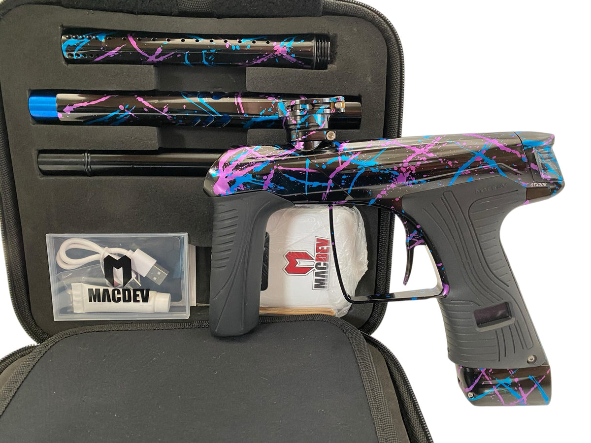 Used MacDev GTX "Color Splash" Paintball Gun Paintball Gun from CPXBrosPaintball Buy/Sell/Trade Paintball Markers, New Paintball Guns, Paintball Hoppers, Paintball Masks, and Hormesis Headbands