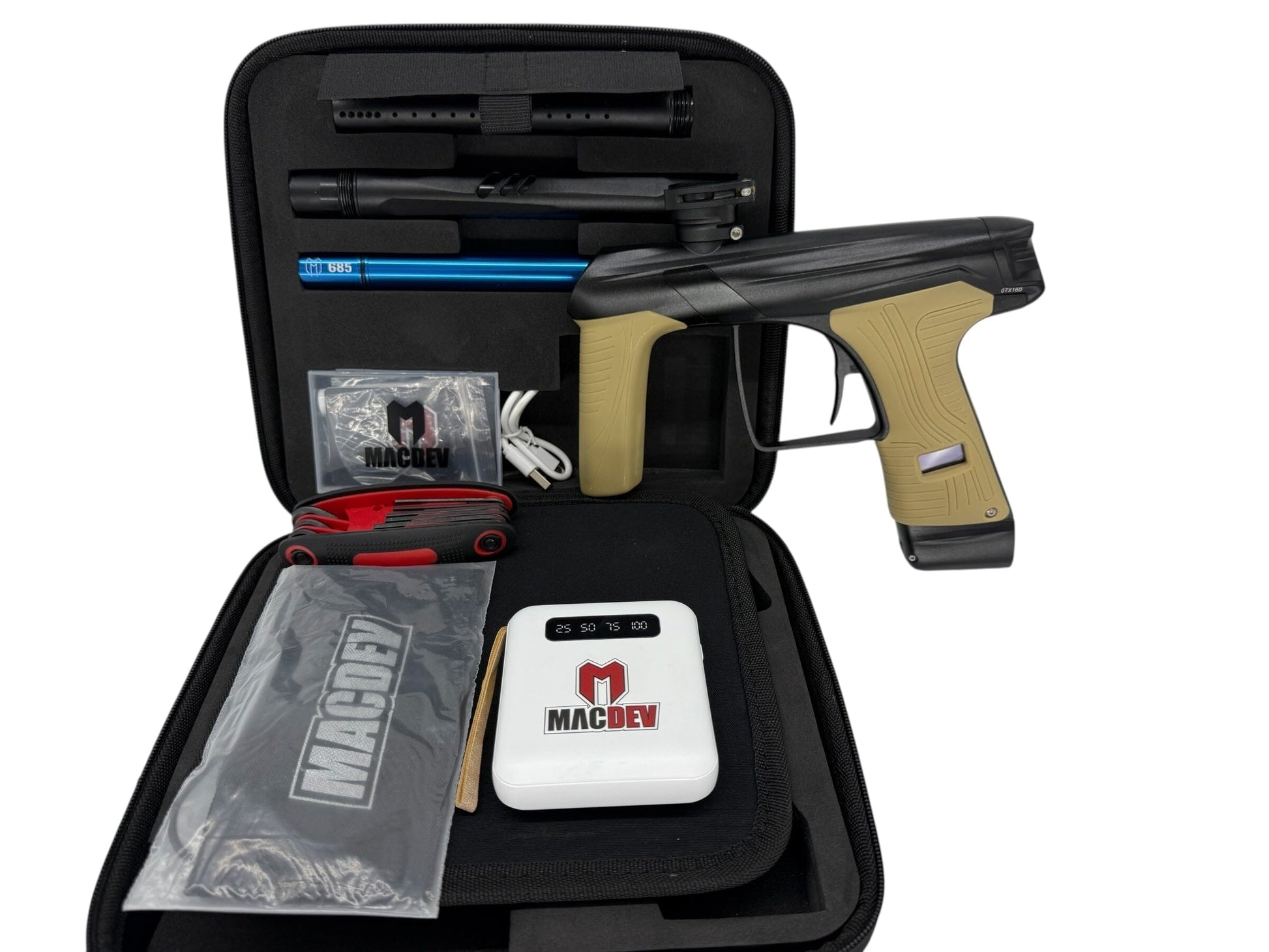 Used MacDev GTX Paintball Gun Black Paintball Gun from CPXBrosPaintball Buy/Sell/Trade Paintball Markers, New Paintball Guns, Paintball Hoppers, Paintball Masks, and Hormesis Headbands