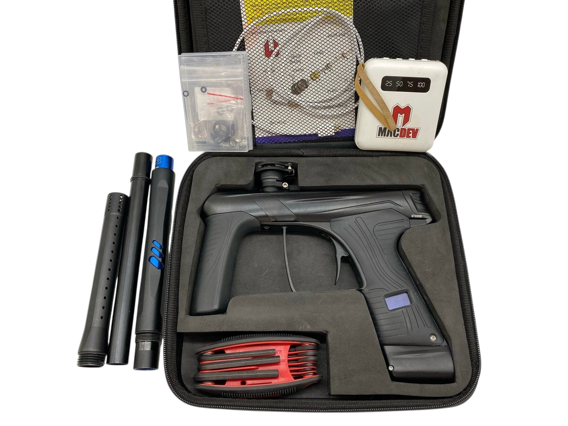 Used MacDev GTX Paintball Gun Black Paintball Gun from CPXBrosPaintball Buy/Sell/Trade Paintball Markers, New Paintball Guns, Paintball Hoppers, Paintball Masks, and Hormesis Headbands