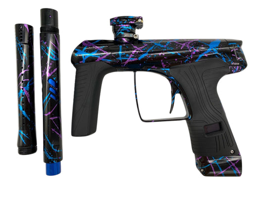 Used MacDev GTX Paintball Gun Blue Purple Galaxy Paintball Gun from CPXBrosPaintball Buy/Sell/Trade Paintball Markers, New Paintball Guns, Paintball Hoppers, Paintball Masks, and Hormesis Headbands
