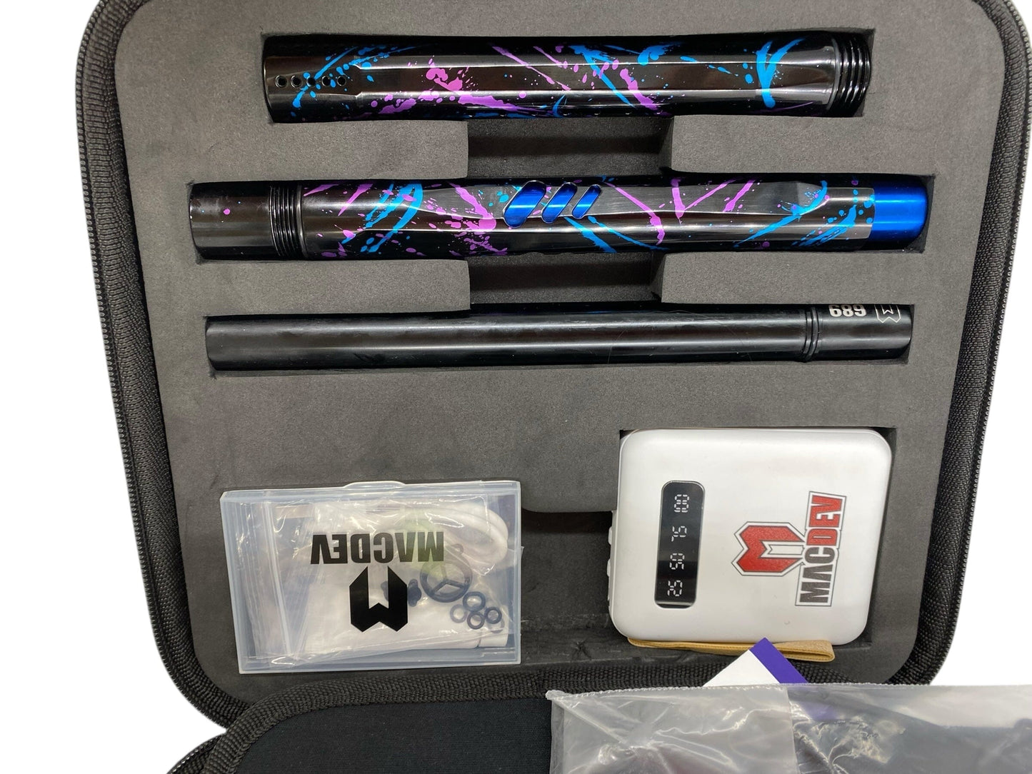 Used MacDev GTX Paintball Gun Galaxy Splash Paintball Gun from CPXBrosPaintball Buy/Sell/Trade Paintball Markers, New Paintball Guns, Paintball Hoppers, Paintball Masks, and Hormesis Headbands