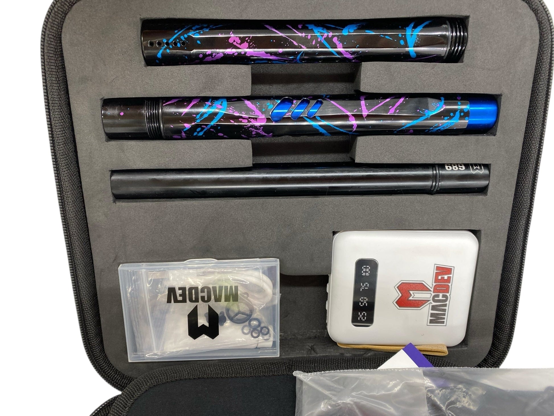 Used MacDev GTX Paintball Gun Galaxy Splash Paintball Gun from CPXBrosPaintball Buy/Sell/Trade Paintball Markers, New Paintball Guns, Paintball Hoppers, Paintball Masks, and Hormesis Headbands