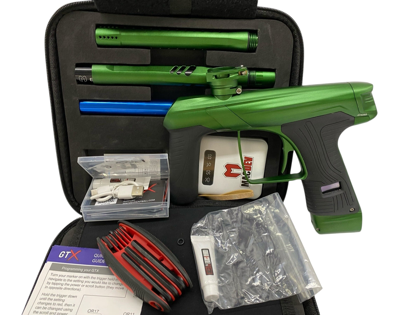 Used MacDev GTX Paintball Gun Green Paintball Gun from CPXBrosPaintball Buy/Sell/Trade Paintball Markers, New Paintball Guns, Paintball Hoppers, Paintball Masks, and Hormesis Headbands