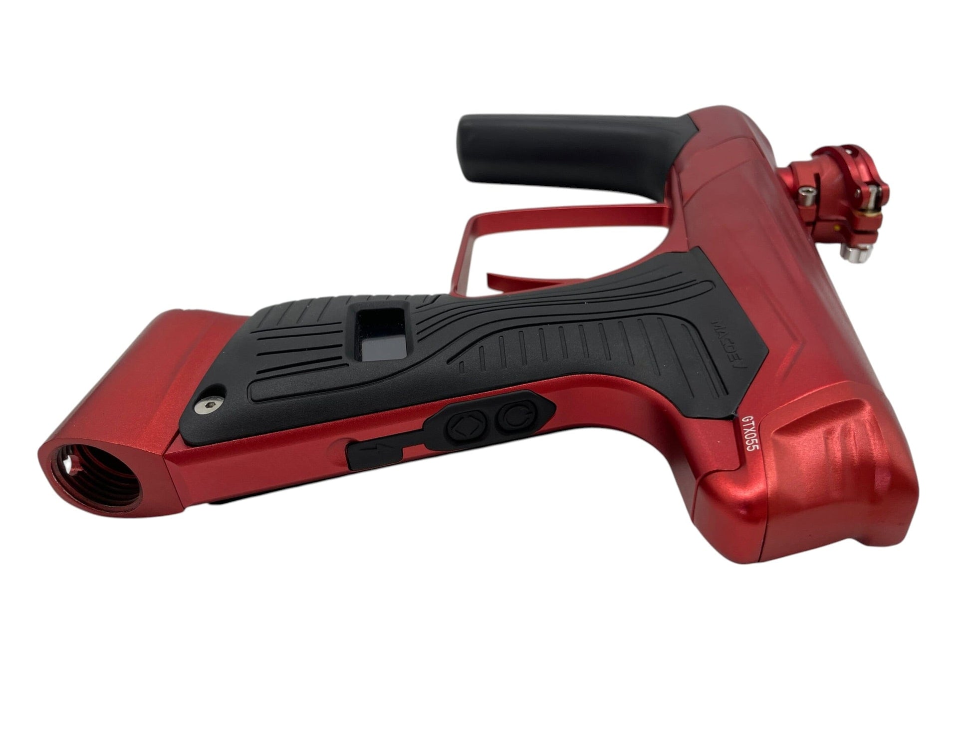Used MacDev GTX Red Paintball Gun Paintball Gun from CPXBrosPaintball Buy/Sell/Trade Paintball Markers, New Paintball Guns, Paintball Hoppers, Paintball Masks, and Hormesis Headbands