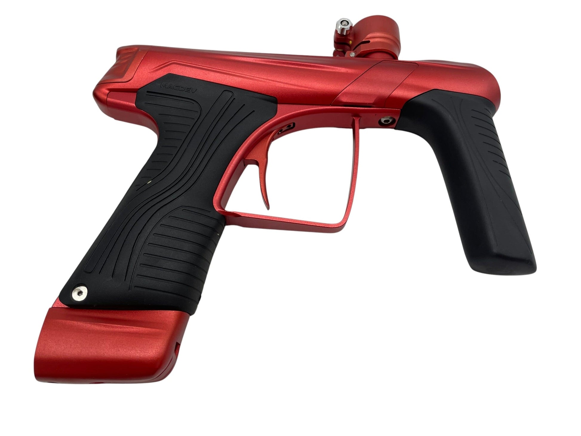 Used MacDev GTX Red Paintball Gun Paintball Gun from CPXBrosPaintball Buy/Sell/Trade Paintball Markers, New Paintball Guns, Paintball Hoppers, Paintball Masks, and Hormesis Headbands