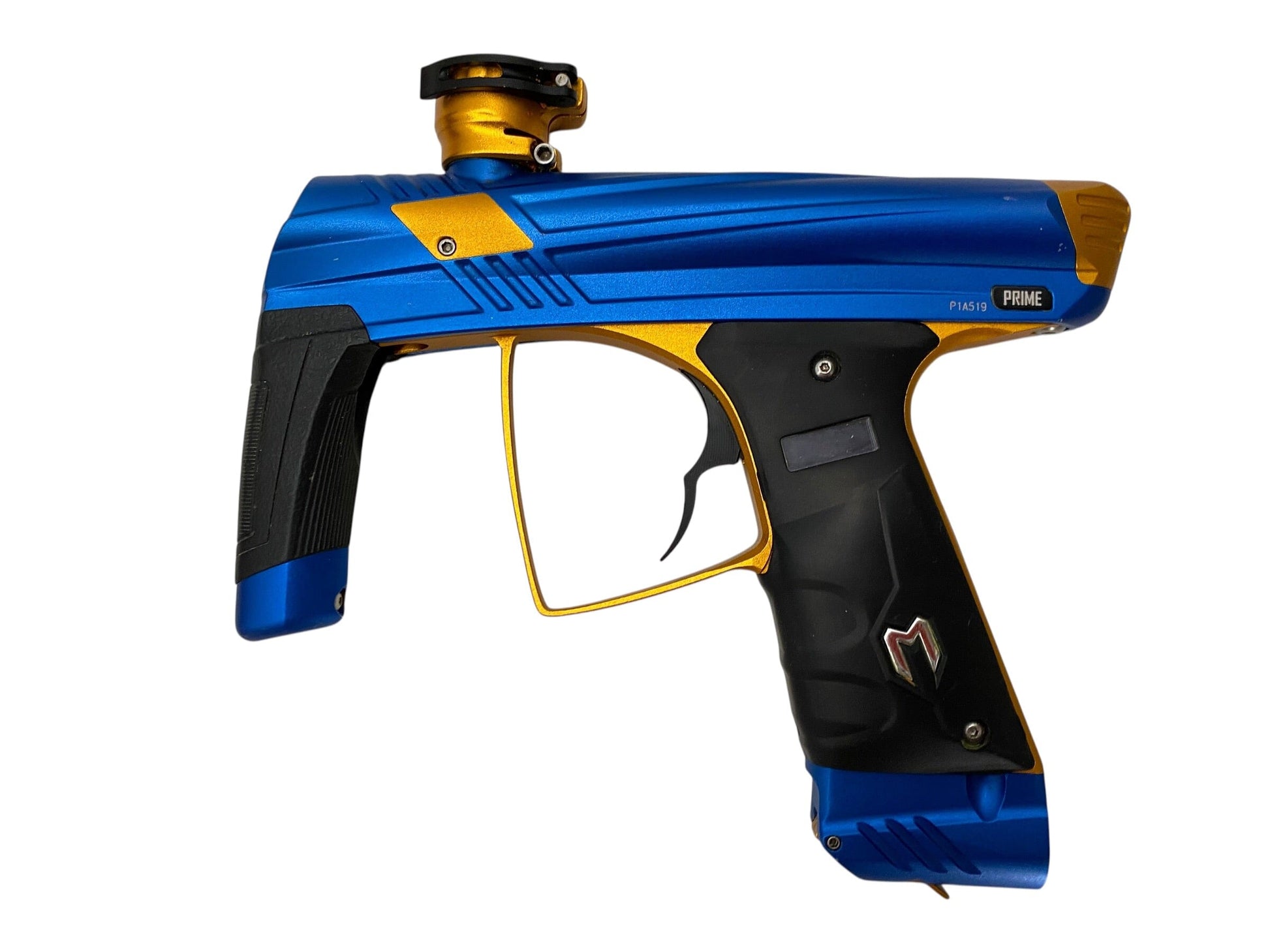 Used MacDev Prime Blue/Orange Paintball Gun Paintball Gun from CPXBrosPaintball Buy/Sell/Trade Paintball Markers, New Paintball Guns, Paintball Hoppers, Paintball Masks, and Hormesis Headbands