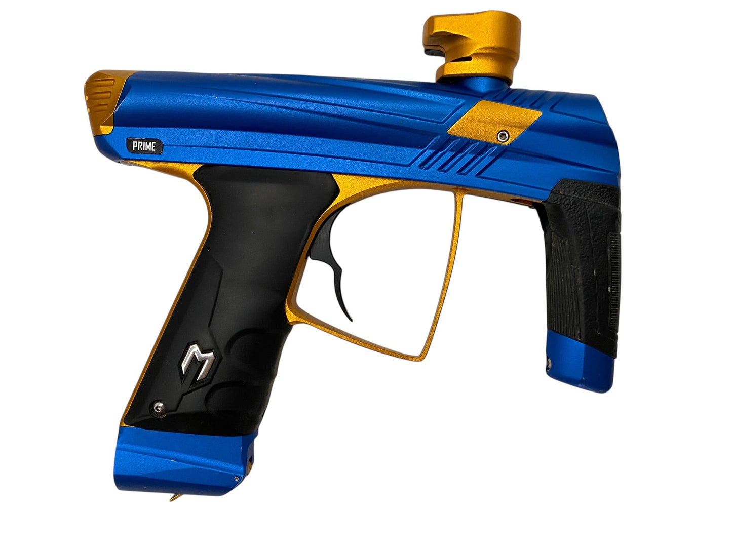 Used MacDev Prime Blue/Orange Paintball Gun Paintball Gun from CPXBrosPaintball Buy/Sell/Trade Paintball Markers, New Paintball Guns, Paintball Hoppers, Paintball Masks, and Hormesis Headbands
