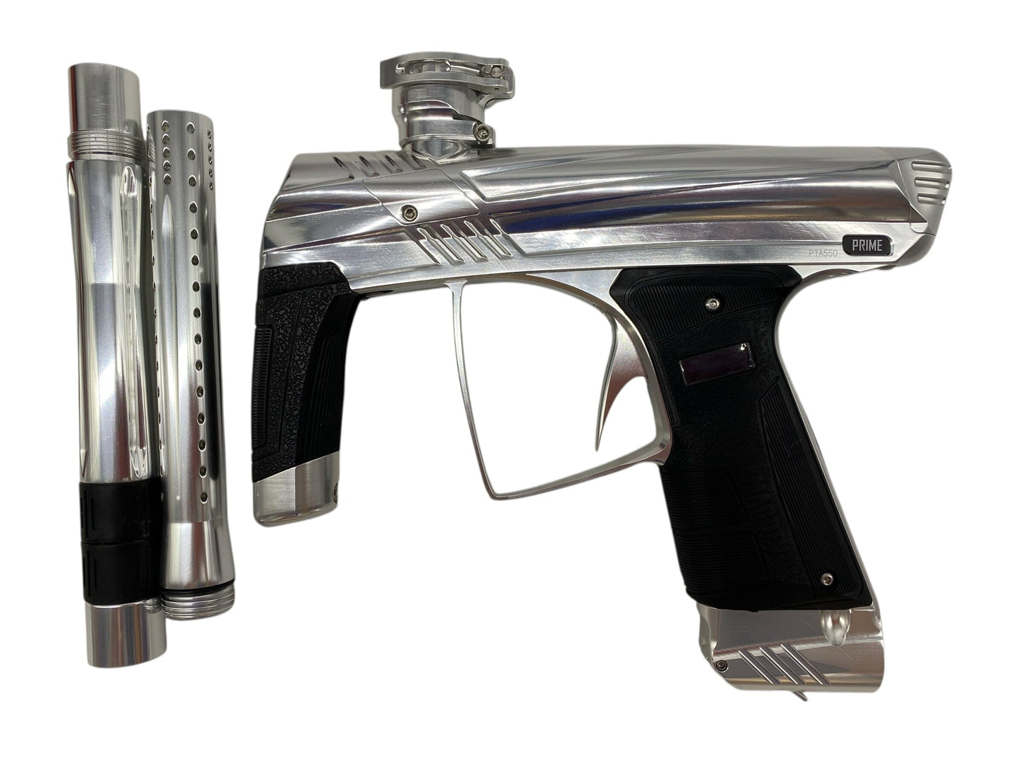Used MacDev Prime Paintball Gun Silver Paintball Gun from CPXBrosPaintball Buy/Sell/Trade Paintball Markers, New Paintball Guns, Paintball Hoppers, Paintball Masks, and Hormesis Headbands