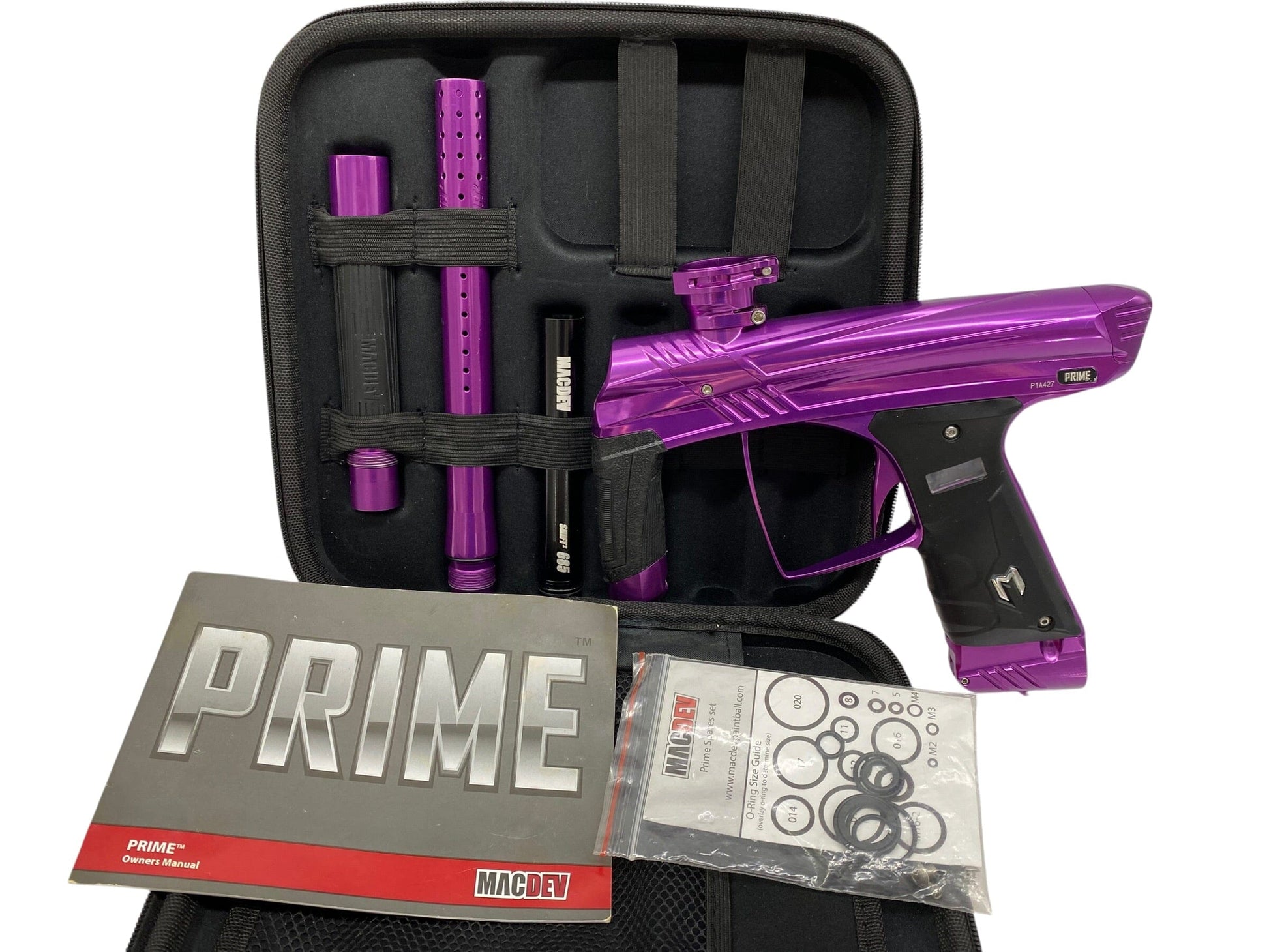 Used MacDev Prime Purple Gloss Paintball Gun Paintball Gun from CPXBrosPaintball Buy/Sell/Trade Paintball Markers, New Paintball Guns, Paintball Hoppers, Paintball Masks, and Hormesis Headbands