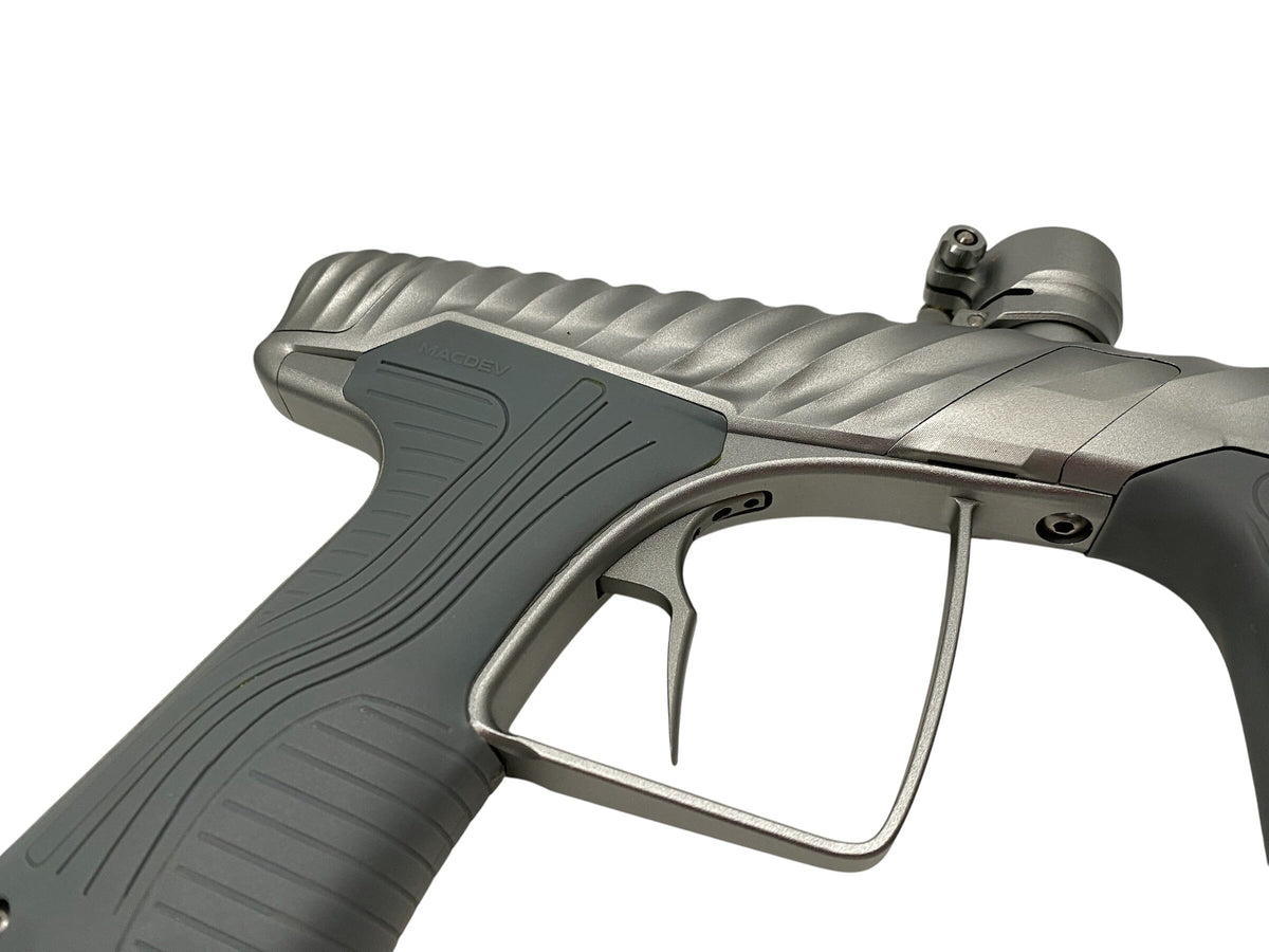 Used MacDev TWISTER Cyclone Dust Silver Paintball Gun Paintball Gun from CPXBrosPaintball Buy/Sell/Trade Paintball Markers, New Paintball Guns, Paintball Hoppers, Paintball Masks, and Hormesis Headbands