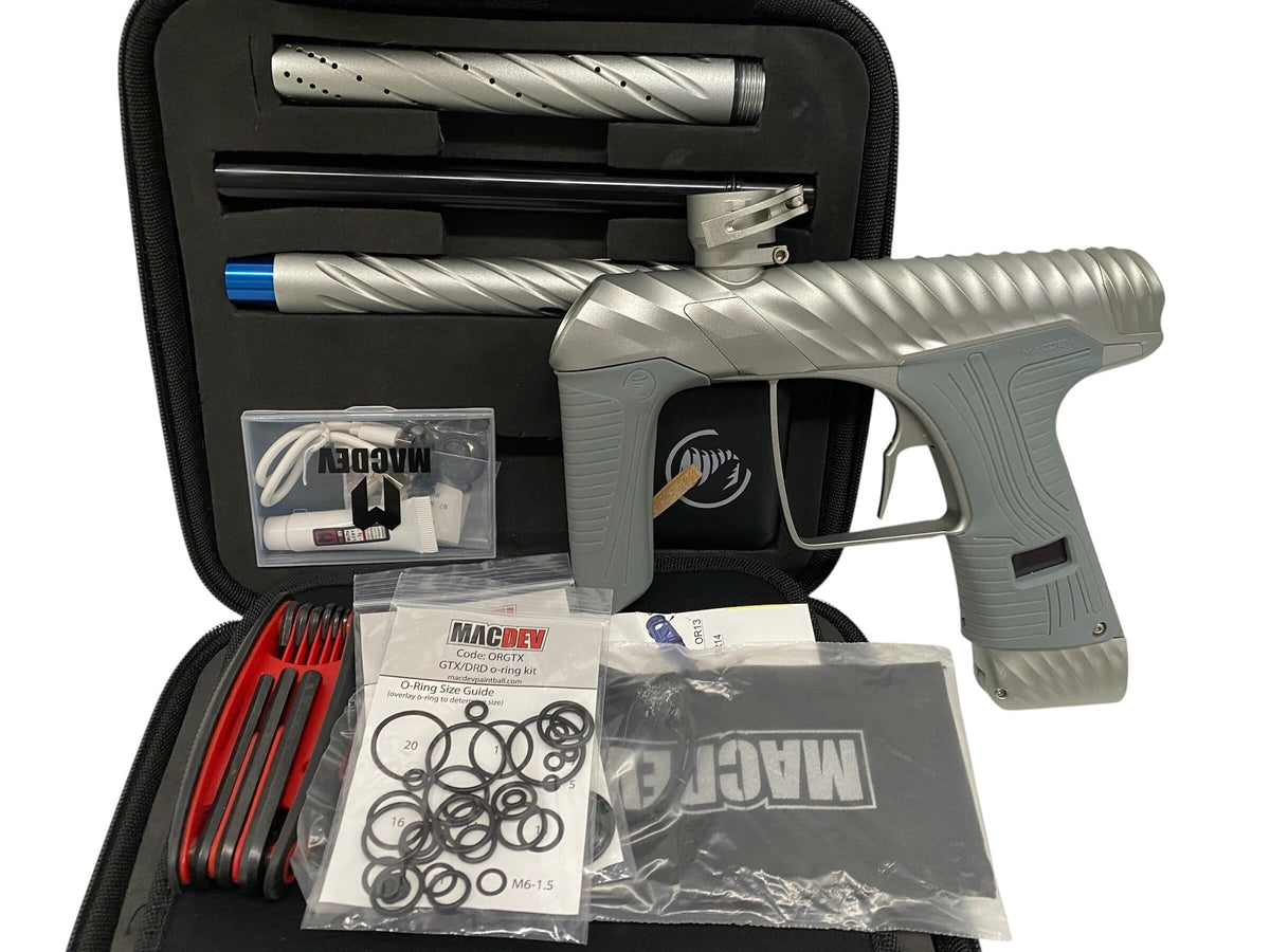 Used MacDev TWISTER Cyclone Dust Silver Paintball Gun Paintball Gun from CPXBrosPaintball Buy/Sell/Trade Paintball Markers, New Paintball Guns, Paintball Hoppers, Paintball Masks, and Hormesis Headbands