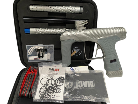 Used MacDev TWISTER Cyclone Dust Silver Paintball Gun Paintball Gun from CPXBrosPaintball Buy/Sell/Trade Paintball Markers, New Paintball Guns, Paintball Hoppers, Paintball Masks, and Hormesis Headbands