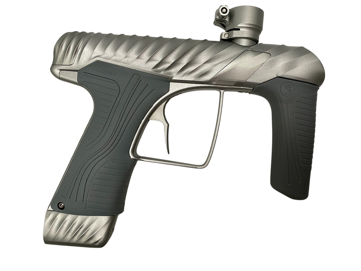 Used MacDev TWISTER Cyclone Dust Silver Paintball Gun Paintball Gun from CPXBrosPaintball Buy/Sell/Trade Paintball Markers, New Paintball Guns, Paintball Hoppers, Paintball Masks, and Hormesis Headbands