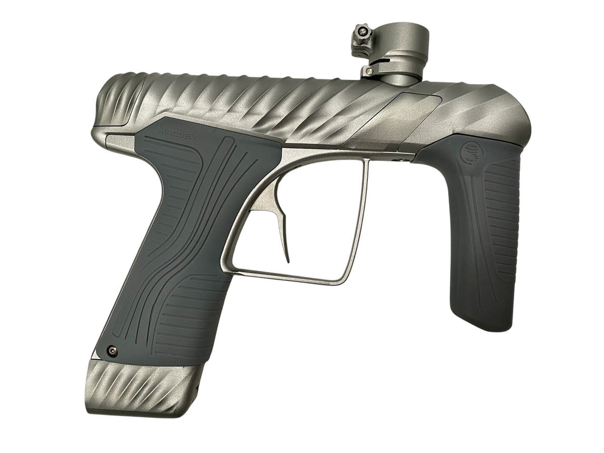 Used MacDev TWISTER Cyclone Dust Silver Paintball Gun Paintball Gun from CPXBrosPaintball Buy/Sell/Trade Paintball Markers, New Paintball Guns, Paintball Hoppers, Paintball Masks, and Hormesis Headbands