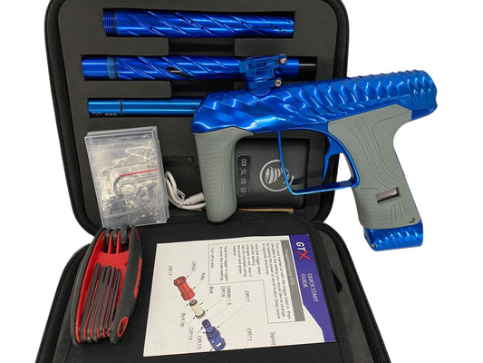 Used MacDev TWISTER Cyclone Gloss Blue Paintball Gun Paintball Gun from CPXBrosPaintball Buy/Sell/Trade Paintball Markers, New Paintball Guns, Paintball Hoppers, Paintball Masks, and Hormesis Headbands