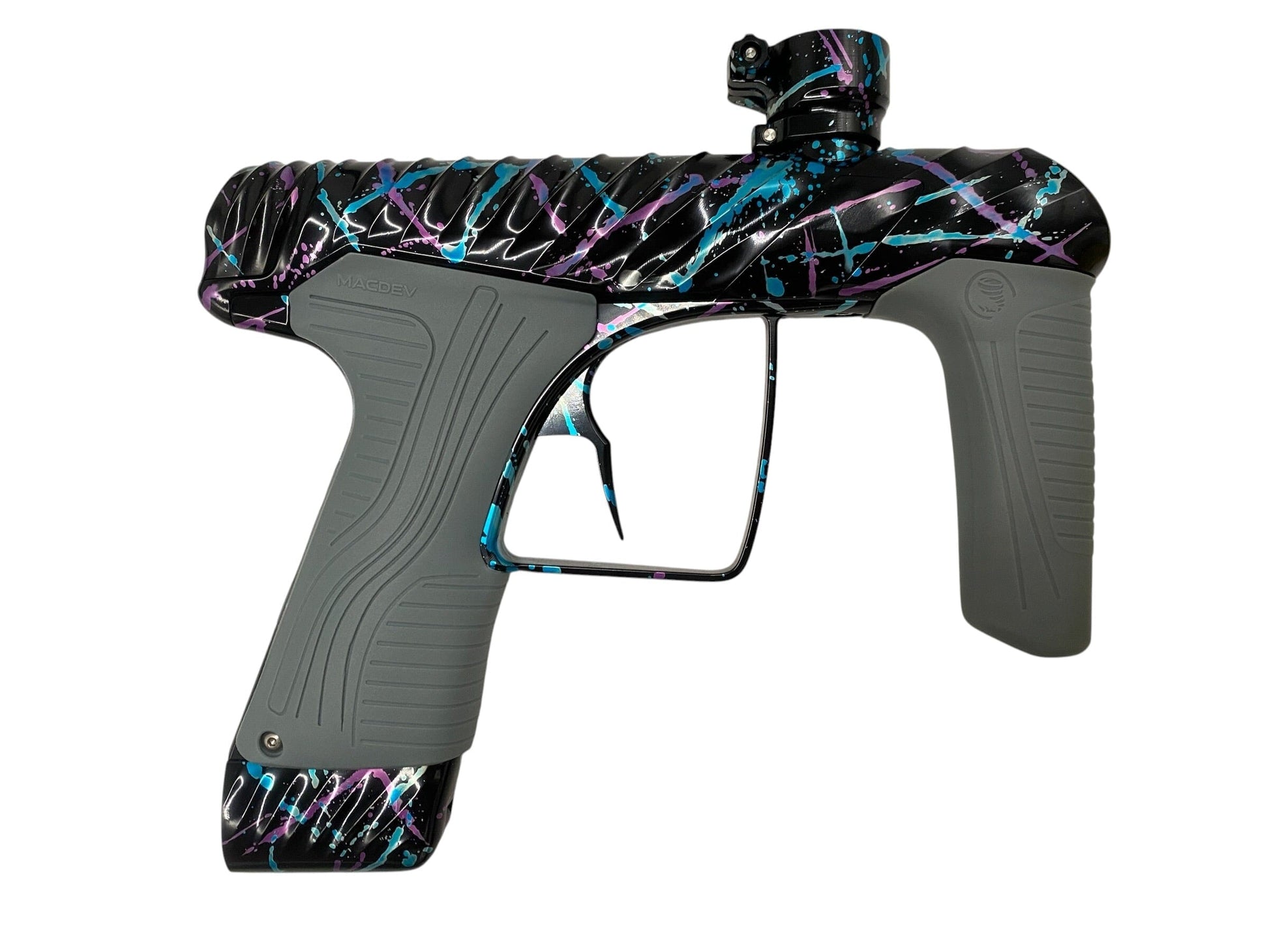 Used MacDev Twister Cyclone Gloss Splash Paintball Gun Paintball Gun from CPXBrosPaintball Buy/Sell/Trade Paintball Markers, New Paintball Guns, Paintball Hoppers, Paintball Masks, and Hormesis Headbands