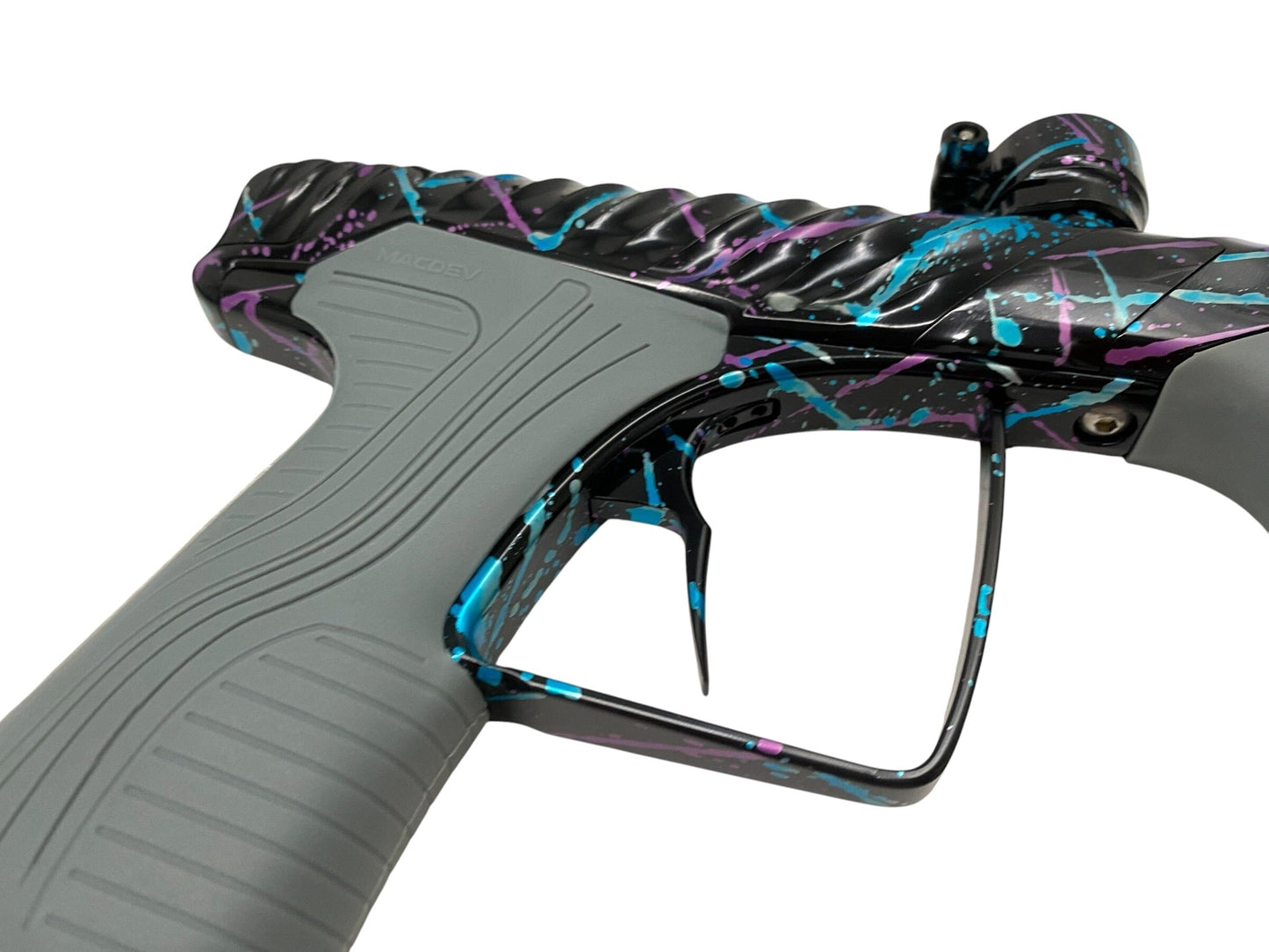 Used MacDev Twister Cyclone Gloss Splash Paintball Gun Paintball Gun from CPXBrosPaintball Buy/Sell/Trade Paintball Markers, New Paintball Guns, Paintball Hoppers, Paintball Masks, and Hormesis Headbands