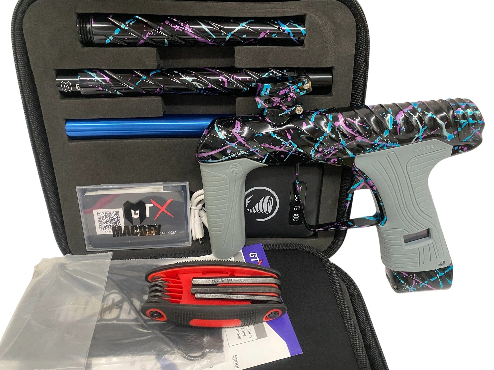 Used MacDev Twister Cyclone Gloss Splash Paintball Gun Paintball Gun from CPXBrosPaintball Buy/Sell/Trade Paintball Markers, New Paintball Guns, Paintball Hoppers, Paintball Masks, and Hormesis Headbands