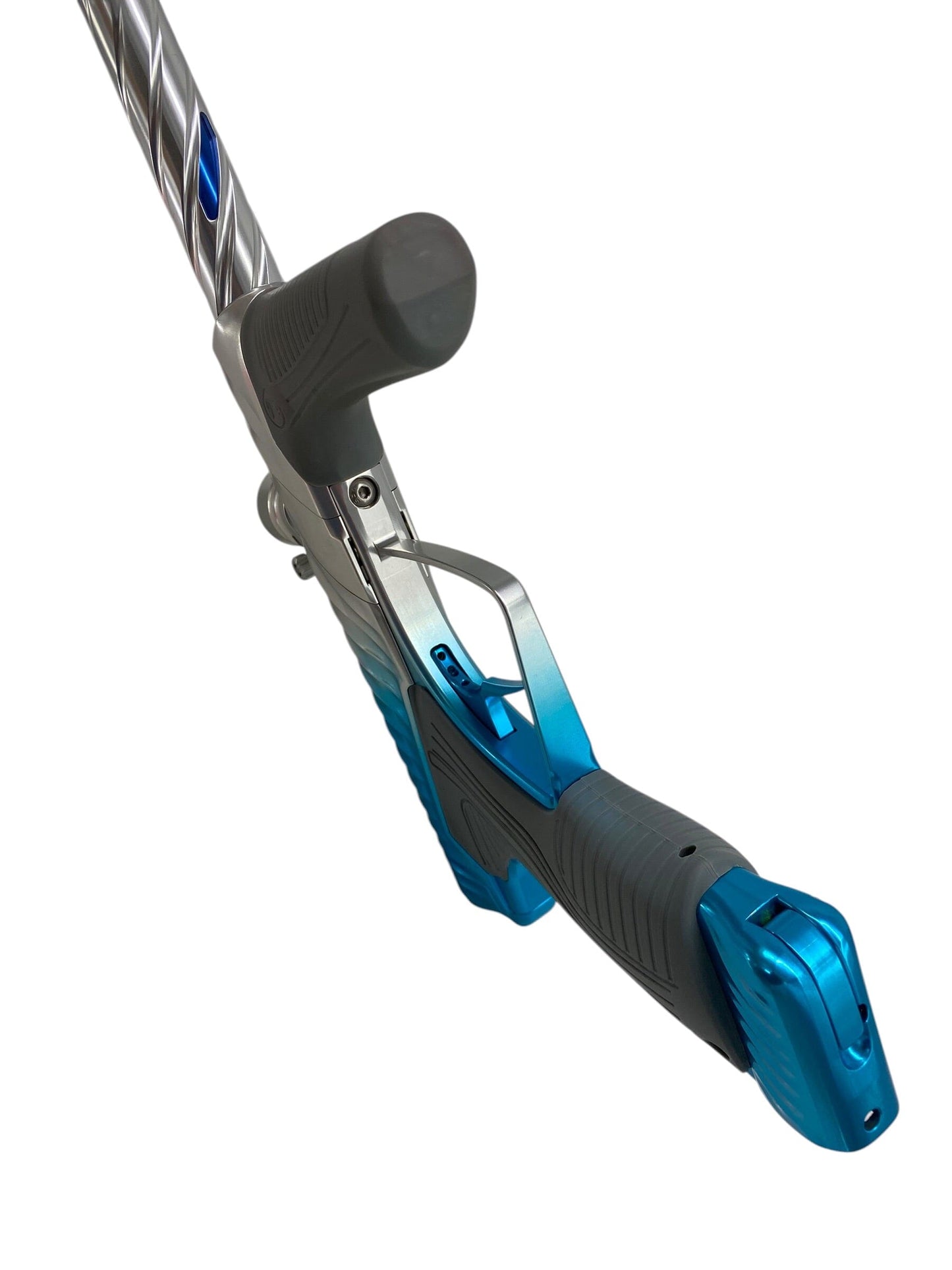 Used Macdev Twister Cyclone Paintball Gun Silver Blue Fade Paintball Gun from CPXBrosPaintball Buy/Sell/Trade Paintball Markers, New Paintball Guns, Paintball Hoppers, Paintball Masks, and Hormesis Headbands