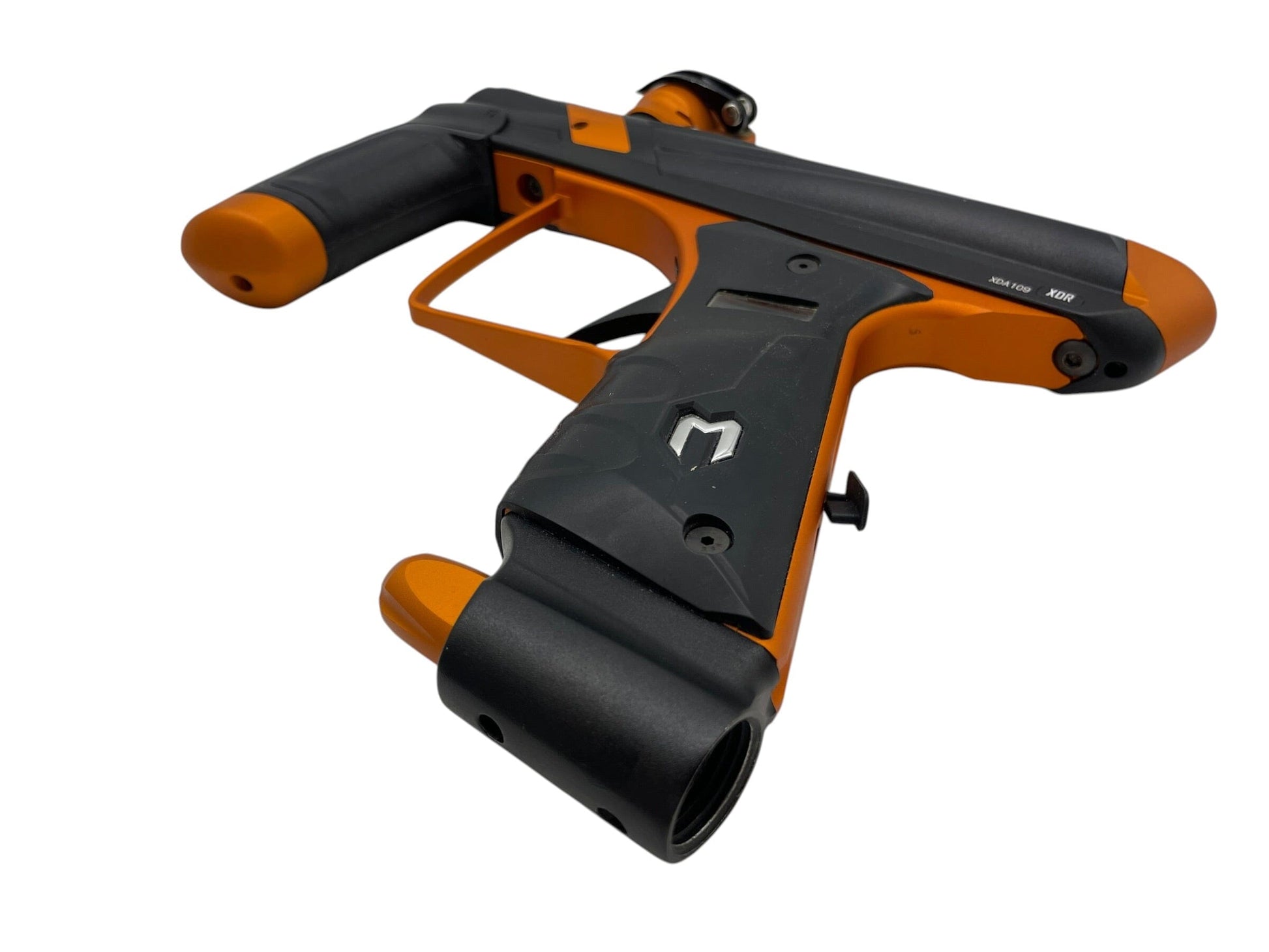 Used MACDEV XDR Black/Orange W/ Mech Frame Paintball Gun Paintball Gun from CPXBrosPaintball Buy/Sell/Trade Paintball Markers, New Paintball Guns, Paintball Hoppers, Paintball Masks, and Hormesis Headbands