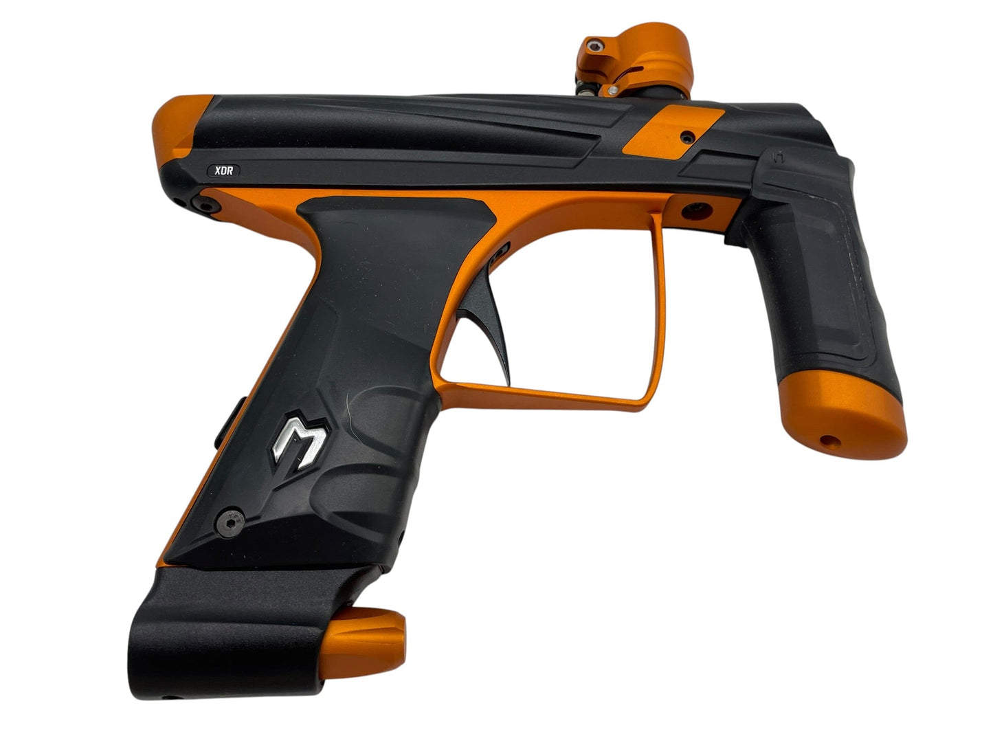 Used MACDEV XDR Black/Orange W/ Mech Frame Paintball Gun Paintball Gun from CPXBrosPaintball Buy/Sell/Trade Paintball Markers, New Paintball Guns, Paintball Hoppers, Paintball Masks, and Hormesis Headbands
