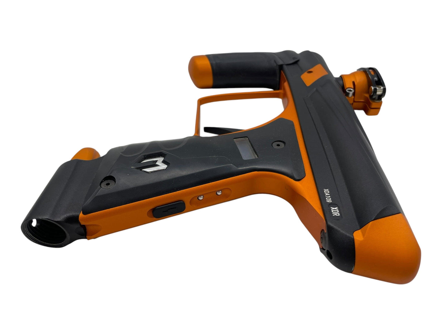 Used MACDEV XDR Black/Orange W/ Mech Frame Paintball Gun Paintball Gun from CPXBrosPaintball Buy/Sell/Trade Paintball Markers, New Paintball Guns, Paintball Hoppers, Paintball Masks, and Hormesis Headbands