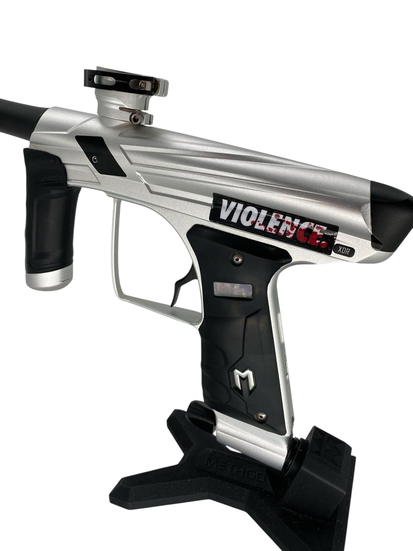 Used MacDev XDR Paintball Gun Silver/Black Paintball Gun from CPXBrosPaintball Buy/Sell/Trade Paintball Markers, New Paintball Guns, Paintball Hoppers, Paintball Masks, and Hormesis Headbands