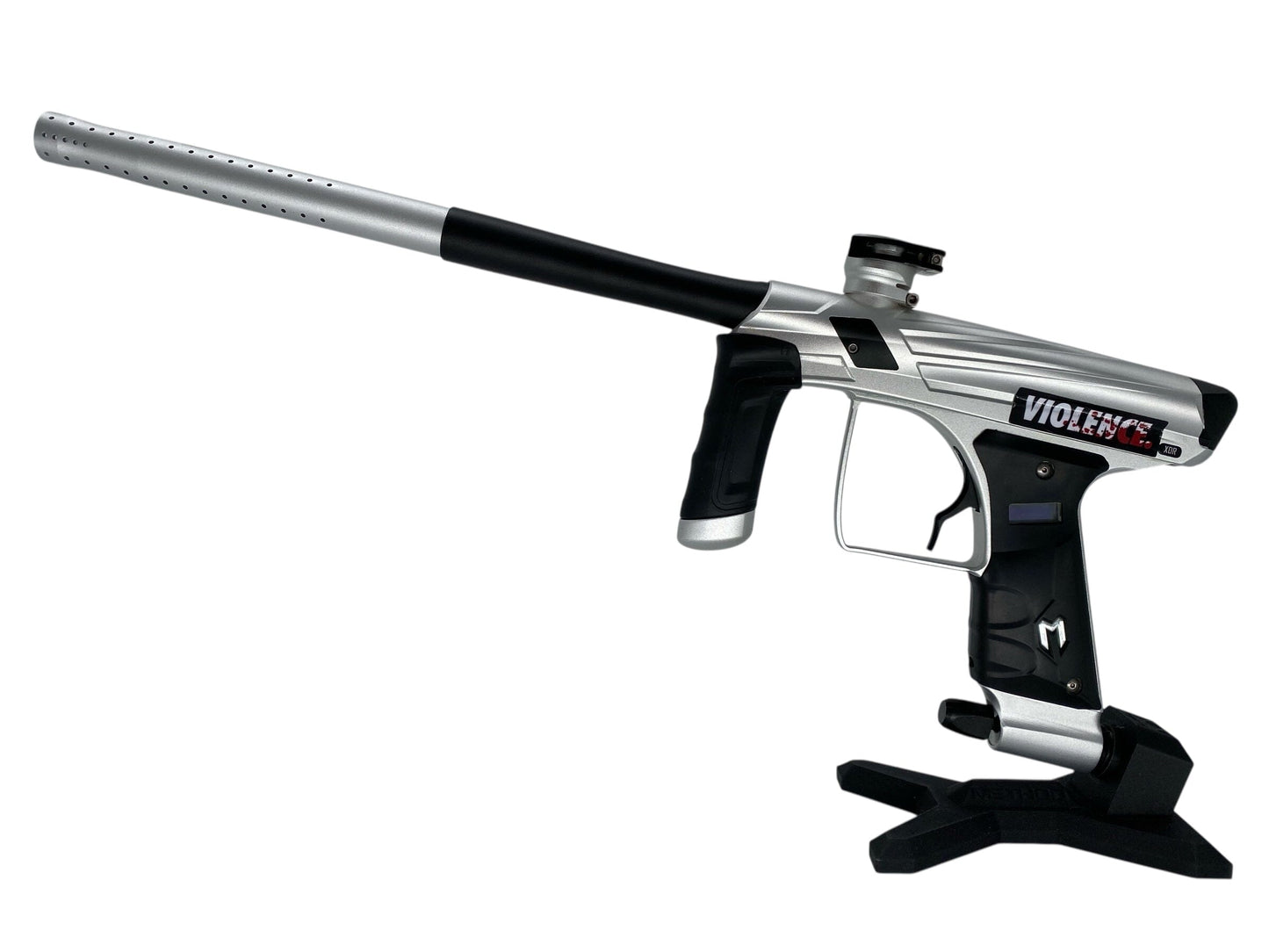 Used MacDev XDR Paintball Gun Silver/Black Paintball Gun from CPXBrosPaintball Buy/Sell/Trade Paintball Markers, New Paintball Guns, Paintball Hoppers, Paintball Masks, and Hormesis Headbands