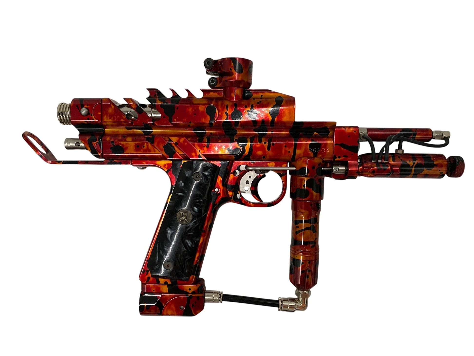 Used Mark Davis MK5 Autococker 'Inferno" Paintball Gun Paintball Gun from CPXBrosPaintball Buy/Sell/Trade Paintball Markers, New Paintball Guns, Paintball Hoppers, Paintball Masks, and Hormesis Headbands
