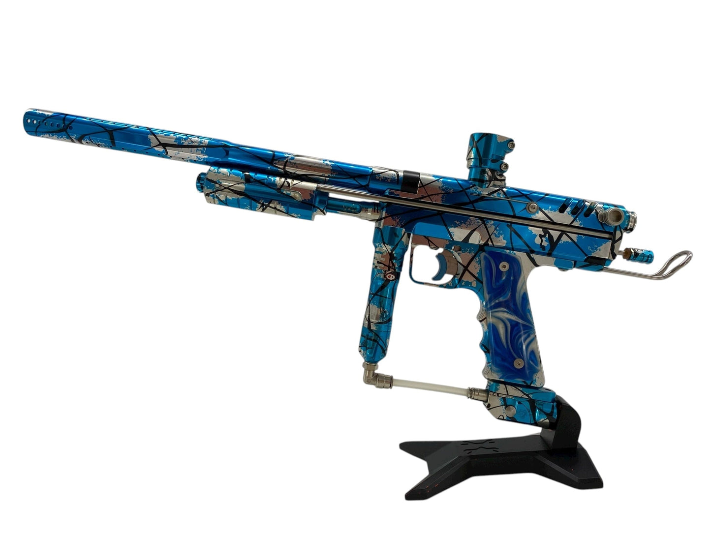 Used Meteor Sniper "ARTIC" exclusive model 1/1 Pump Paintball Gun Paintball Gun from CPXBrosPaintball Buy/Sell/Trade Paintball Markers, New Paintball Guns, Paintball Hoppers, Paintball Masks, and Hormesis Headbands