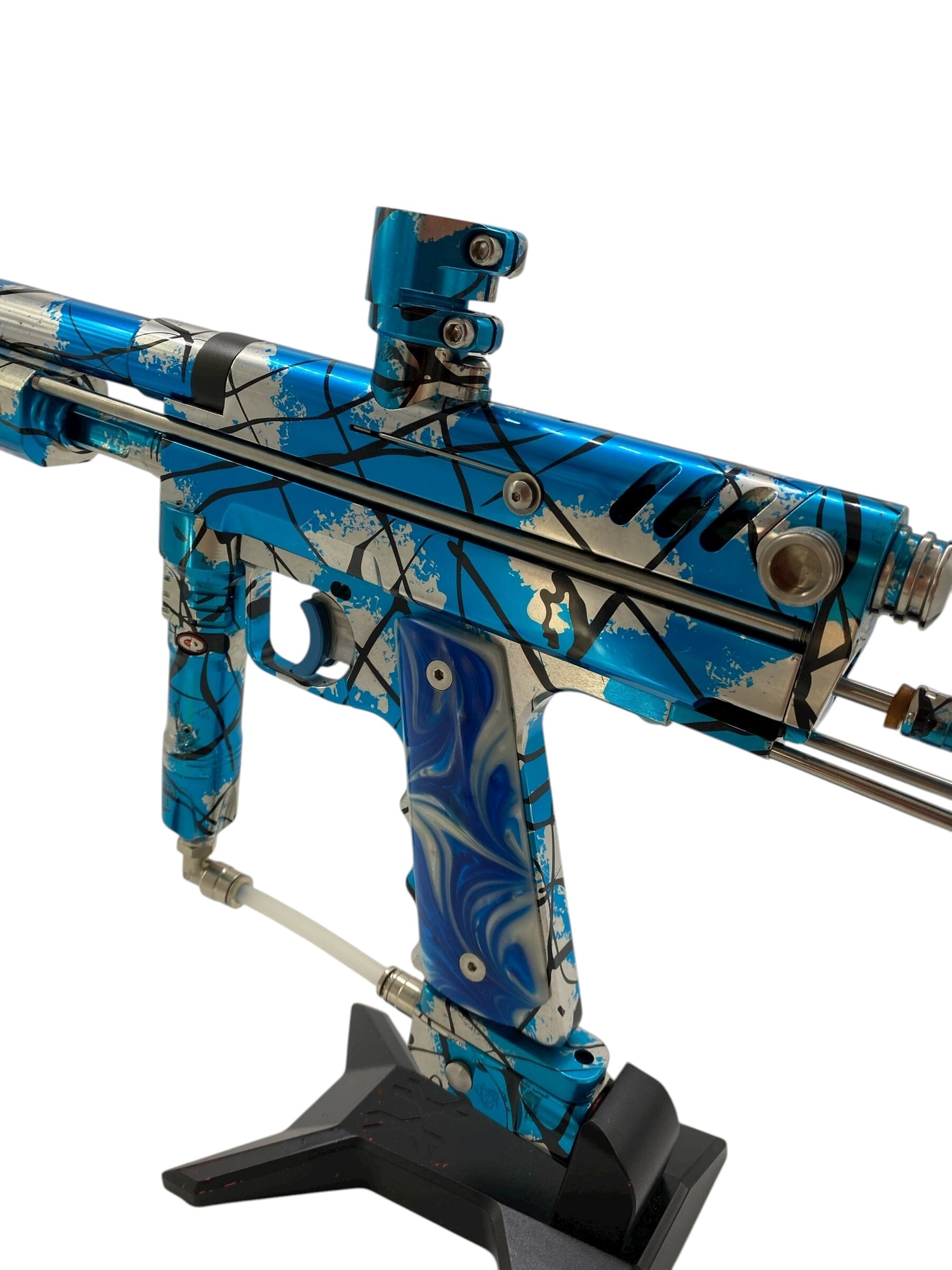Used Meteor Sniper "ARTIC" exclusive model 1/1 Pump Paintball Gun Paintball Gun from CPXBrosPaintball Buy/Sell/Trade Paintball Markers, New Paintball Guns, Paintball Hoppers, Paintball Masks, and Hormesis Headbands