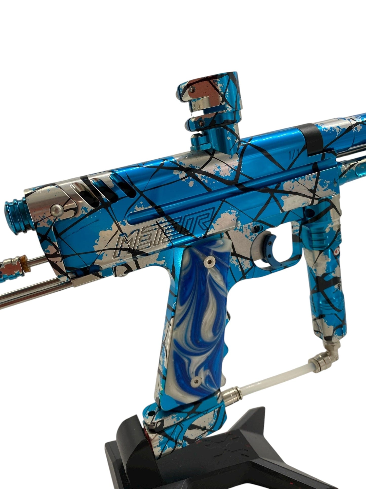 Used Meteor Sniper "ARTIC" exclusive model 1/1 Pump Paintball Gun Paintball Gun from CPXBrosPaintball Buy/Sell/Trade Paintball Markers, New Paintball Guns, Paintball Hoppers, Paintball Masks, and Hormesis Headbands