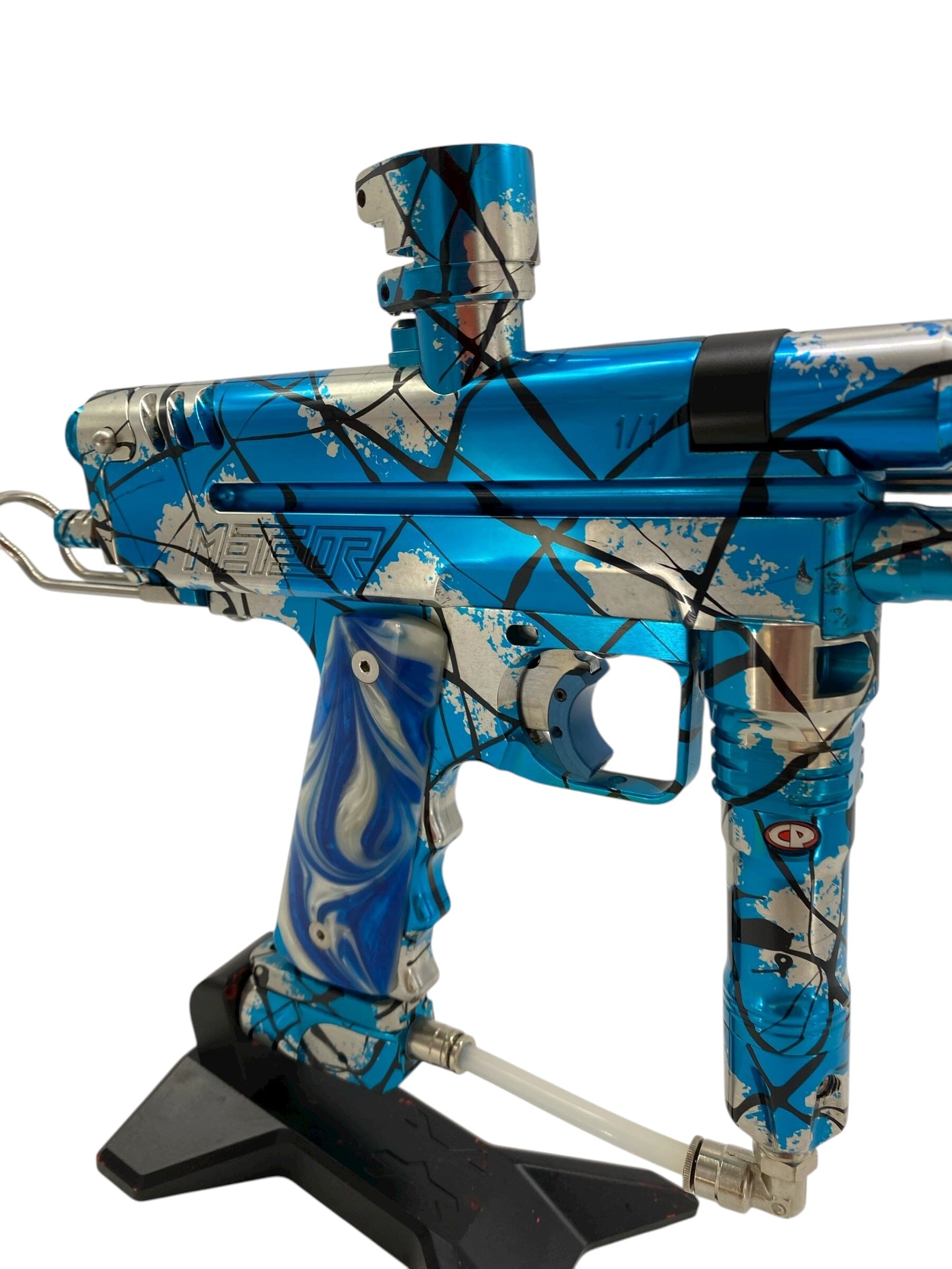 Used Meteor Sniper "ARTIC" exclusive model 1/1 Pump Paintball Gun Paintball Gun from CPXBrosPaintball Buy/Sell/Trade Paintball Markers, New Paintball Guns, Paintball Hoppers, Paintball Masks, and Hormesis Headbands