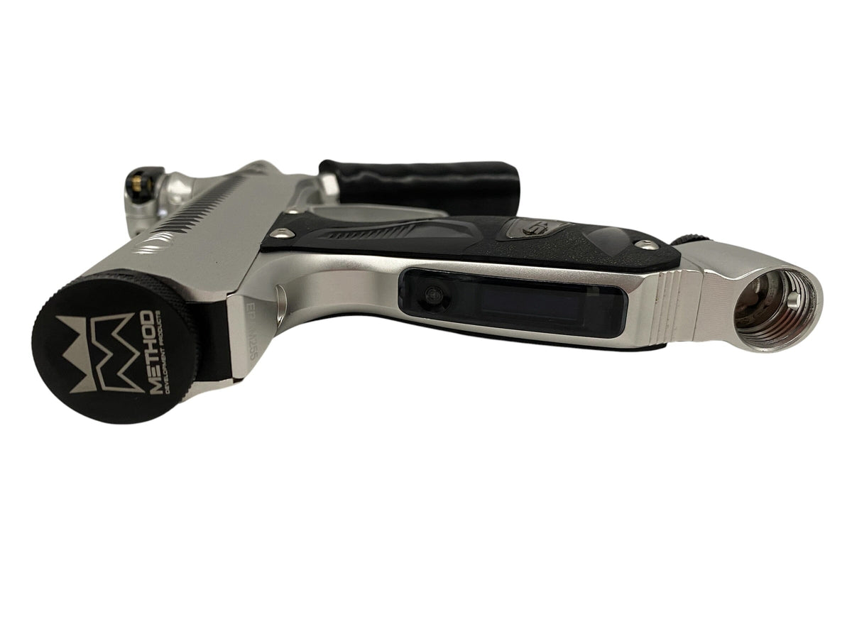 Used Method SP Shocker Era Silver/Black Paintball Gun Paintball Gun from CPXBrosPaintball Buy/Sell/Trade Paintball Markers, New Paintball Guns, Paintball Hoppers, Paintball Masks, and Hormesis Headbands