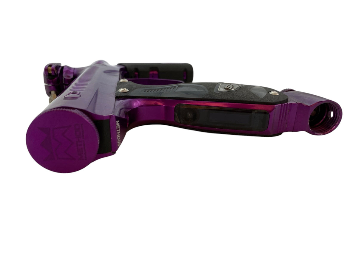 Used Method SP Smart Parts Shocker Era Gloss Purple Paintball Gun Paintball Gun from CPXBrosPaintball Buy/Sell/Trade Paintball Markers, New Paintball Guns, Paintball Hoppers, Paintball Masks, and Hormesis Headbands