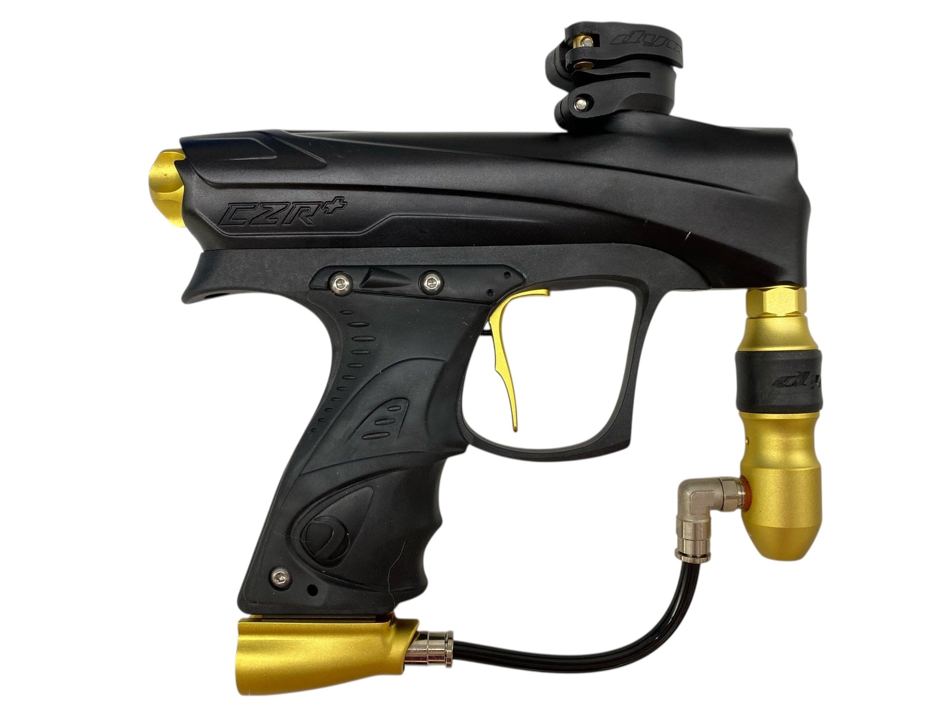 Used MINT Dye CZR+ Paintball Gun Black/Gold Paintball Gun from CPXBrosPaintball Buy/Sell/Trade Paintball Markers, New Paintball Guns, Paintball Hoppers, Paintball Masks, and Hormesis Headbands