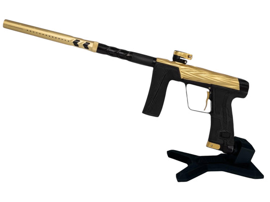 Used MINT Planet Eclipse Hk Army Shredder Cs3 Pro Paintball Gun Gold/Black Paintball Gun from CPXBrosPaintball Buy/Sell/Trade Paintball Markers, New Paintball Guns, Paintball Hoppers, Paintball Masks, and Hormesis Headbands
