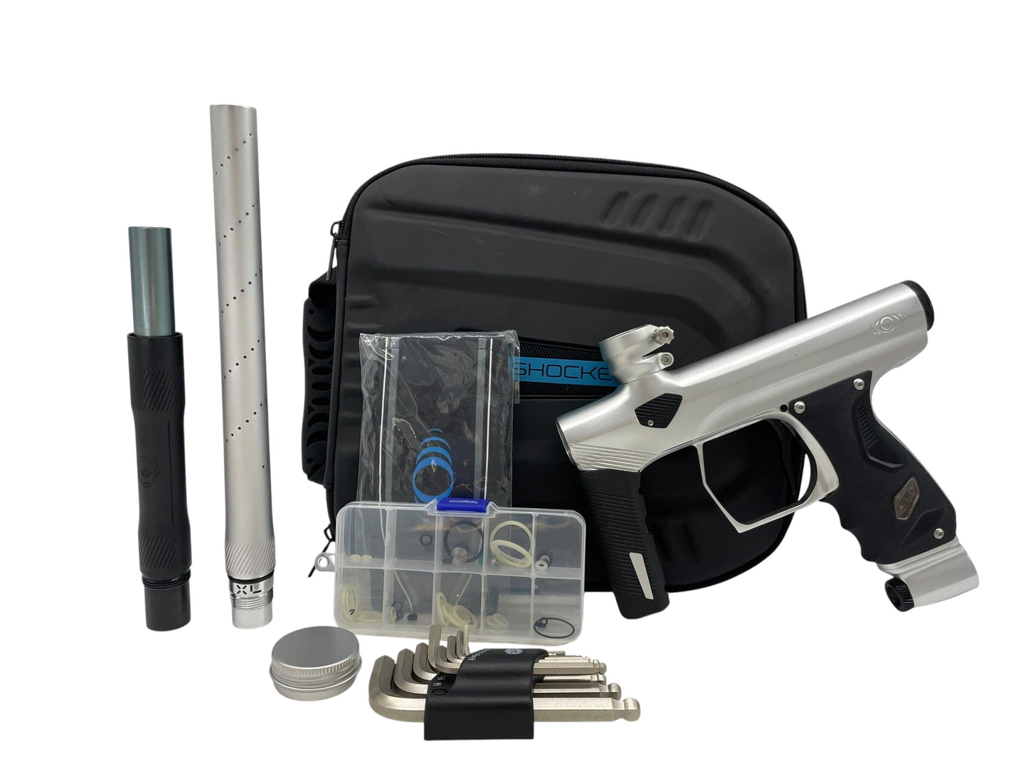 Used MINT Shocker Era Paintball Gun Silver Paintball Gun from CPXBrosPaintball Buy/Sell/Trade Paintball Markers, New Paintball Guns, Paintball Hoppers, Paintball Masks, and Hormesis Headbands