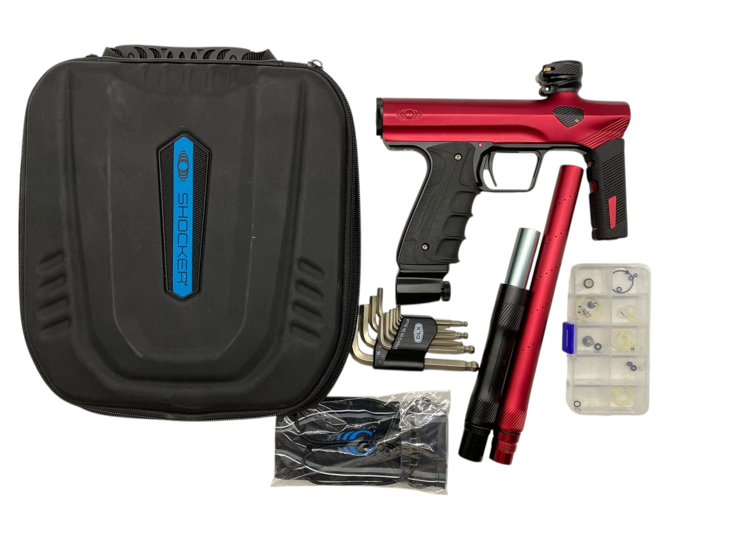 Used MINT Sp Shocker Era Mech Paintball Gun Red/Black Paintball Gun from CPXBrosPaintball Buy/Sell/Trade Paintball Markers, New Paintball Guns, Paintball Hoppers, Paintball Masks, and Hormesis Headbands