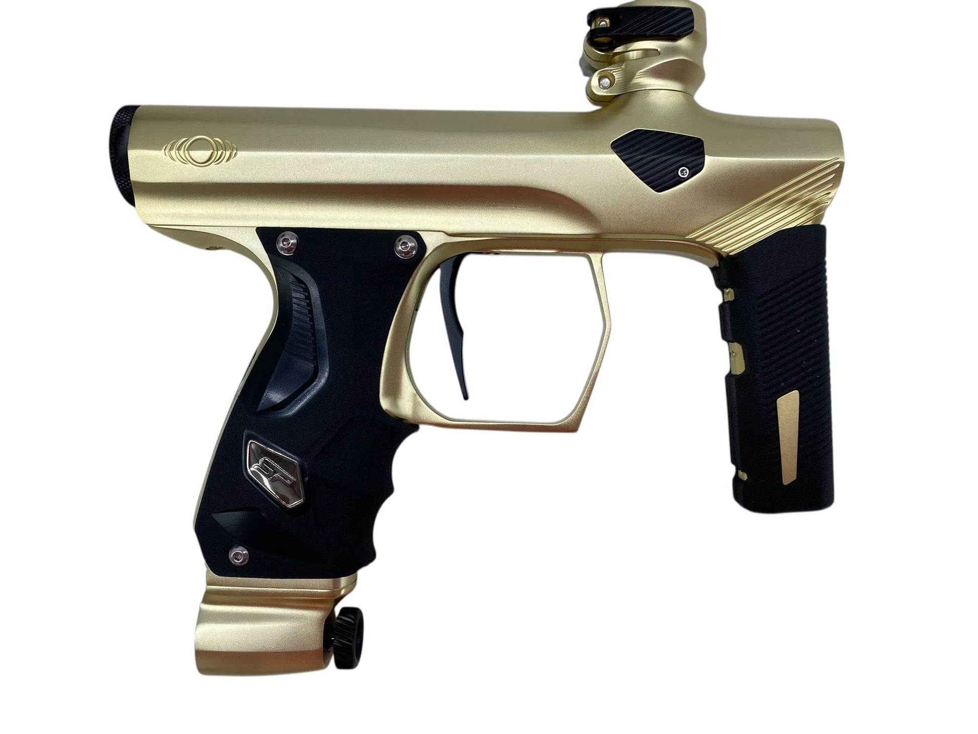 Used MINT Sp Shocker Era Paintball Gun Gold Paintball Gun from CPXBrosPaintball Buy/Sell/Trade Paintball Markers, New Paintball Guns, Paintball Hoppers, Paintball Masks, and Hormesis Headbands