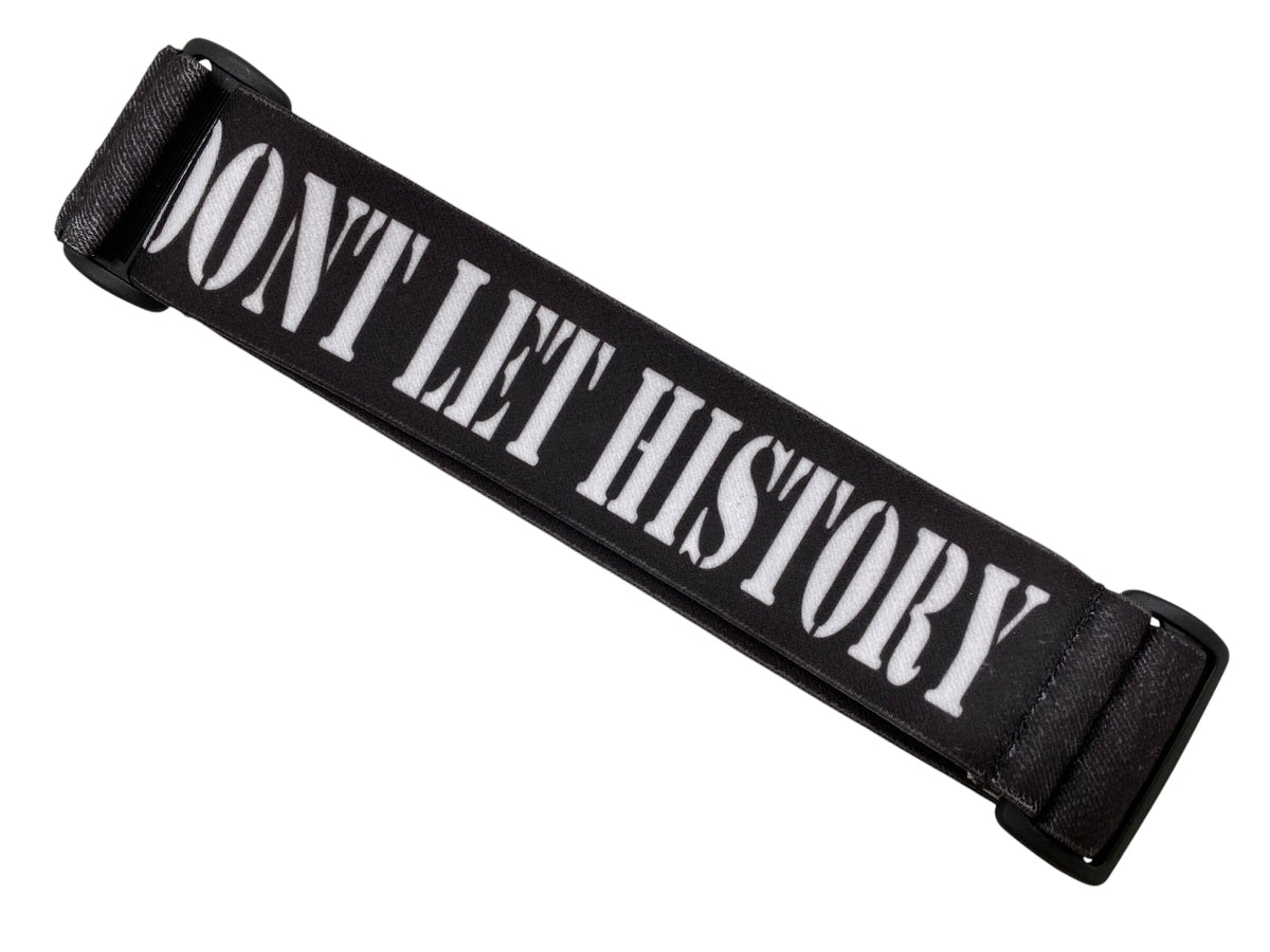 Used NEW 724 CUSTOMS Mask Strap : NEVER LET HISTORY REPEAT ITSELF Paintball Gun from CPXBrosPaintball Buy/Sell/Trade Paintball Markers, New Paintball Guns, Paintball Hoppers, Paintball Masks, and Hormesis Headbands