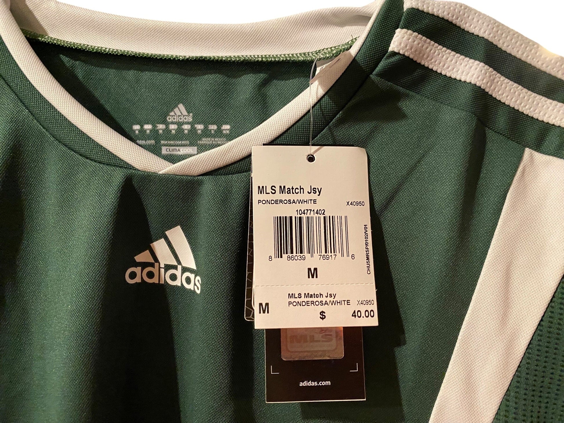 Used NEW Addidas Official MLS Soccer Jersey : GREEN SIZE MEDIUM Paintball Gun from CPXBrosPaintball Buy/Sell/Trade Paintball Markers, New Paintball Guns, Paintball Hoppers, Paintball Masks, and Hormesis Headbands