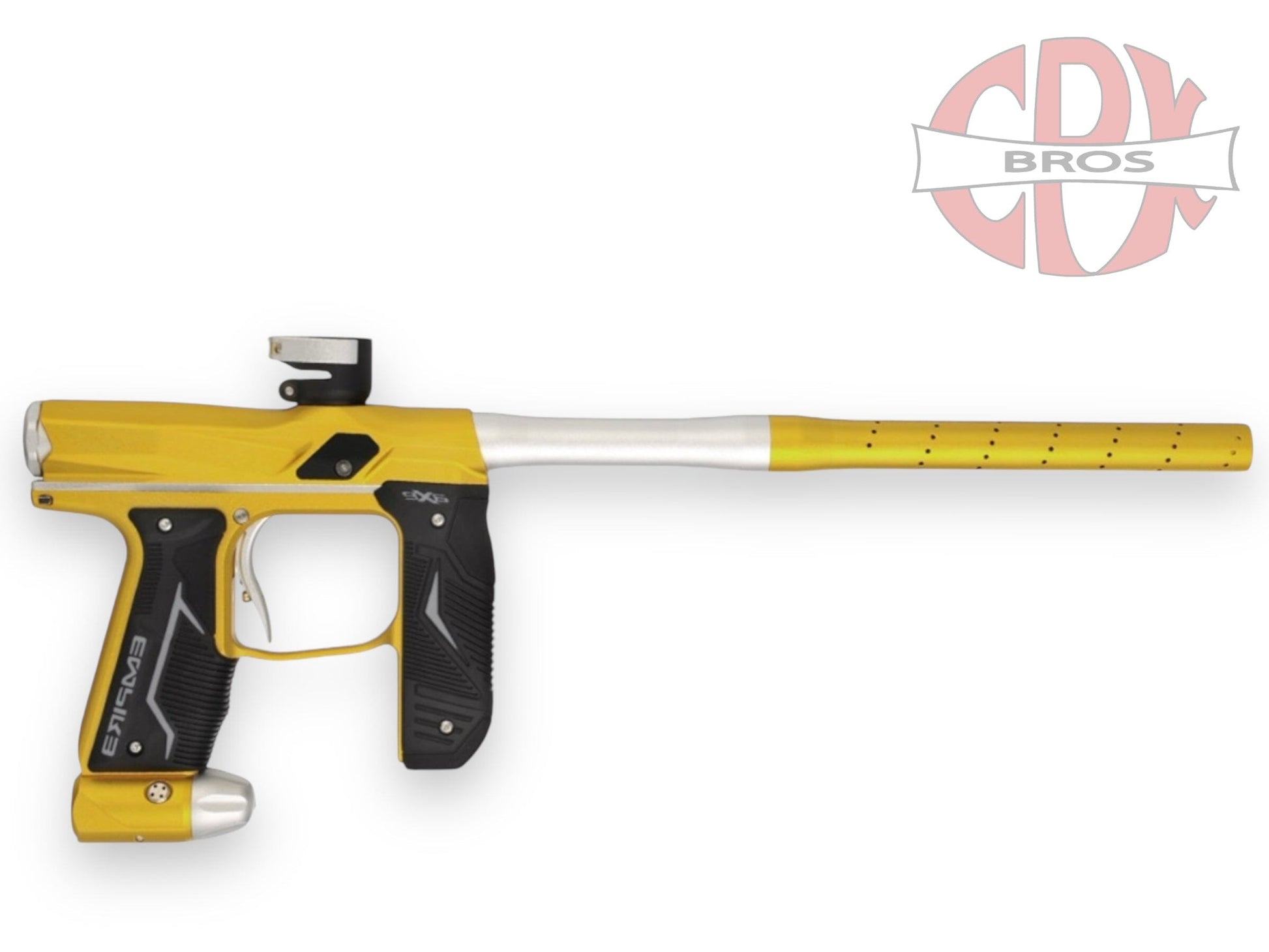 Used New Axe 2.0 Gold Silver Paintball Gun from CPXBrosPaintball Buy/Sell/Trade Paintball Markers, New Paintball Guns, Paintball Hoppers, Paintball Masks, and Hormesis Headbands