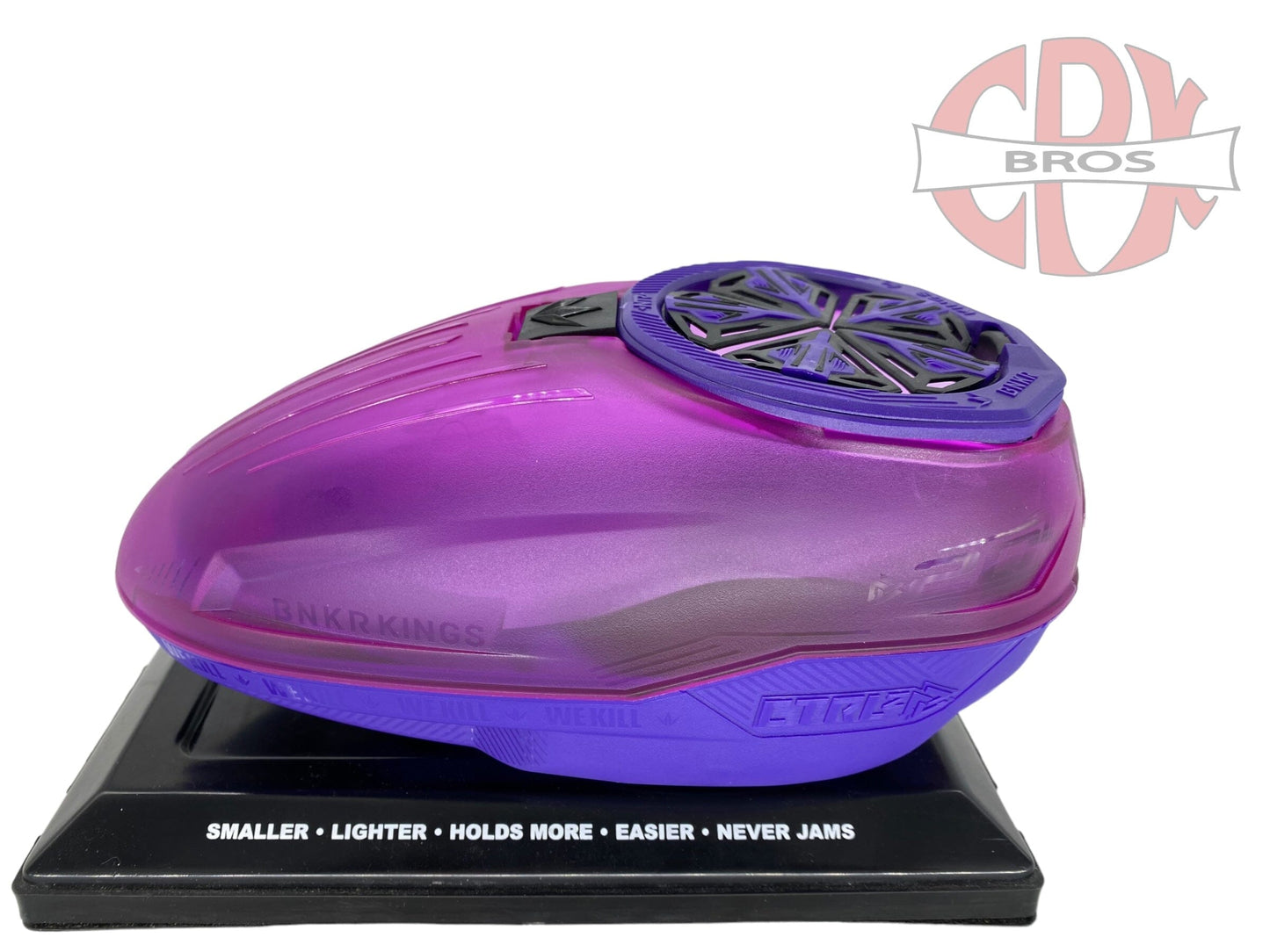 Used NEW Bunkerkings CTRL2 Loader - Crystal Purple / Purple Paintball Gun from CPXBrosPaintball Buy/Sell/Trade Paintball Markers, New Paintball Guns, Paintball Hoppers, Paintball Masks, and Hormesis Headbands