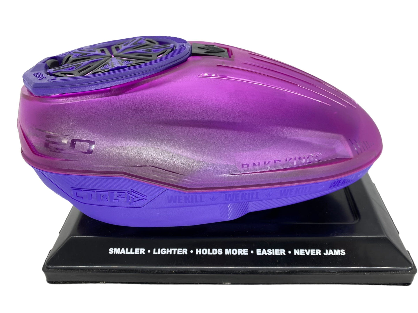 Used NEW Bunkerkings CTRL2 Loader - Crystal Purple / Purple Paintball Gun from CPXBrosPaintball Buy/Sell/Trade Paintball Markers, New Paintball Guns, Paintball Hoppers, Paintball Masks, and Hormesis Headbands