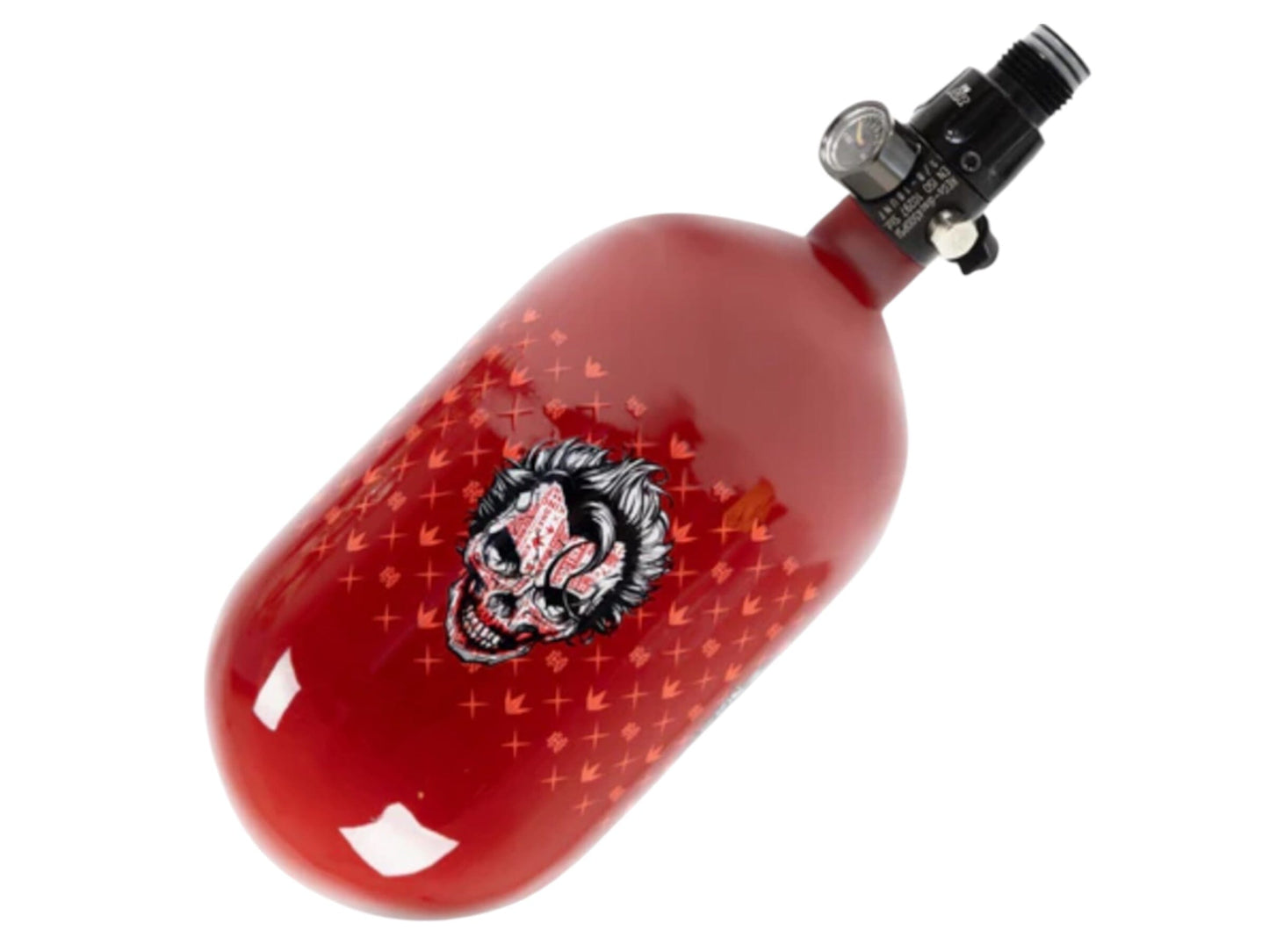 Used NEW Bunkerkings FN Air System - 70ci 4500psi - Blood Red Joker Skull Paintball Gun from CPXBrosPaintball Buy/Sell/Trade Paintball Markers, New Paintball Guns, Paintball Hoppers, Paintball Masks, and Hormesis Headbands