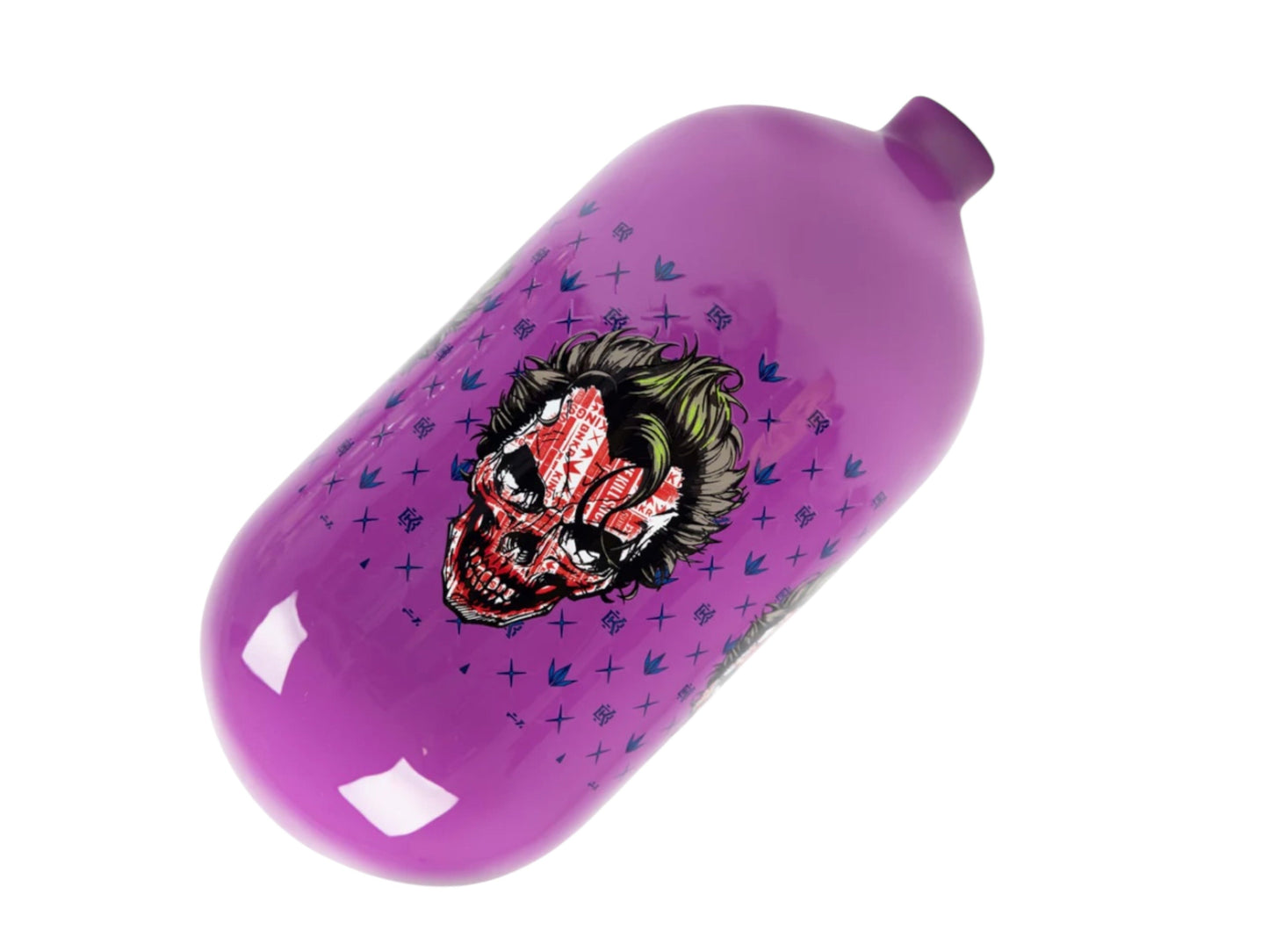 Used NEW Bunkerkings FN Lite Air Bottle Only - 80ci 4500psi - Purple Joker Skull Paintball Gun from CPXBrosPaintball Buy/Sell/Trade Paintball Markers, New Paintball Guns, Paintball Hoppers, Paintball Masks, and Hormesis Headbands