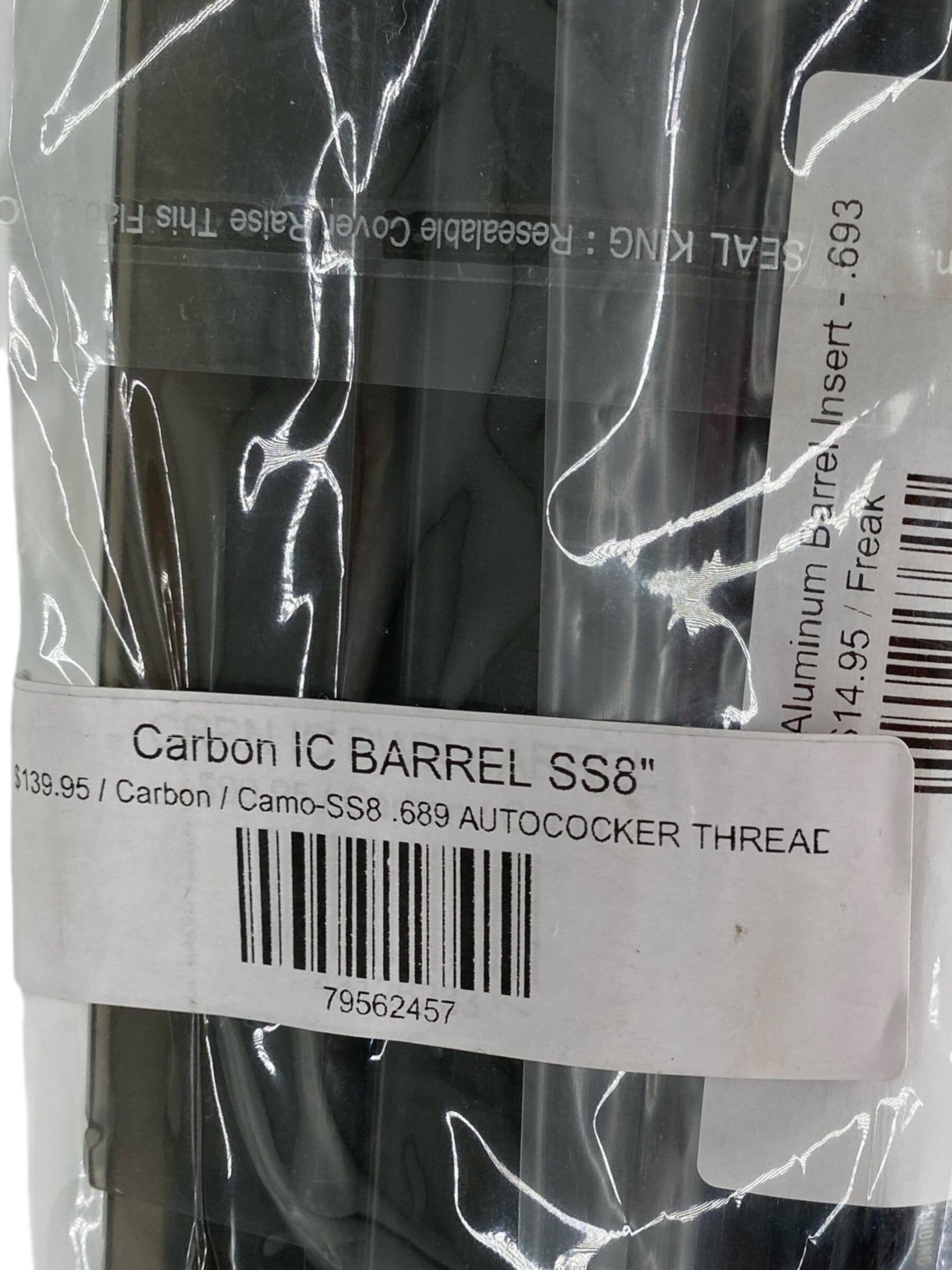 Used NEW CRBN IC Barrel SS8" - Autococker Threads- Camo (.689 insert) Paintball Gun from CPXBrosPaintball Buy/Sell/Trade Paintball Markers, New Paintball Guns, Paintball Hoppers, Paintball Masks, and Hormesis Headbands