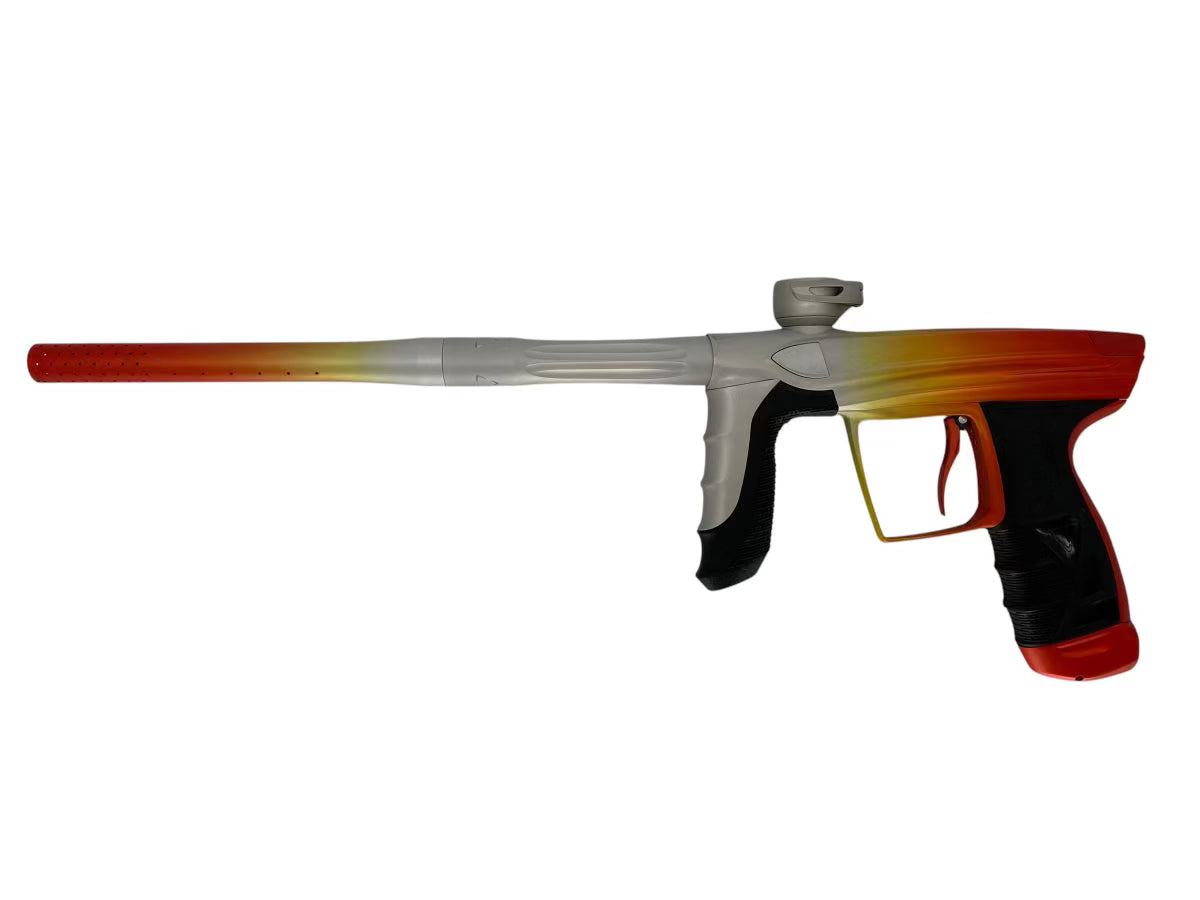 Used NEW DLX LUXE AIRE -Orange Creamsicle Fade Cpx Black Label Paintball Gun Paintball Gun from CPXBrosPaintball Buy/Sell/Trade Paintball Markers, New Paintball Guns, Paintball Hoppers, Paintball Masks, and Hormesis Headbands