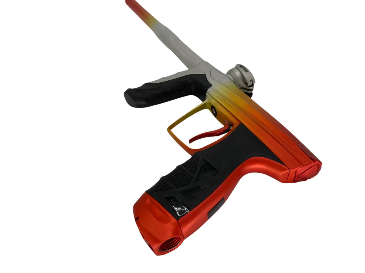Used NEW DLX LUXE AIRE -Orange Creamsicle Fade Cpx Black Label Paintball Gun Paintball Gun from CPXBrosPaintball Buy/Sell/Trade Paintball Markers, New Paintball Guns, Paintball Hoppers, Paintball Masks, and Hormesis Headbands